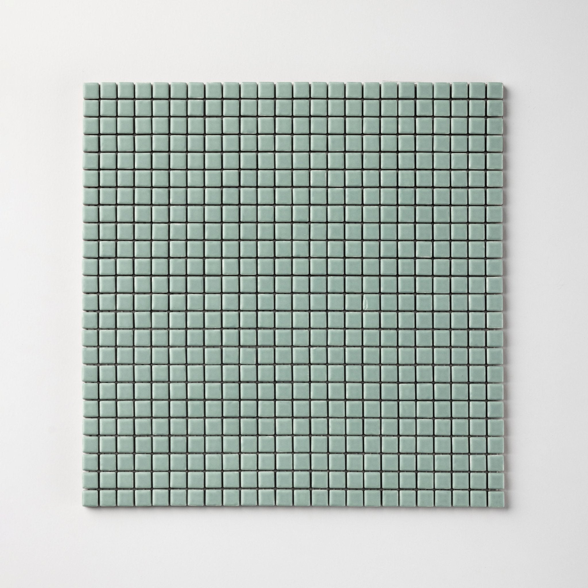 Chroma Pixel | Aquamarine 1/2x1/2" Square Matte Mosaic Tile - Cemento Collection