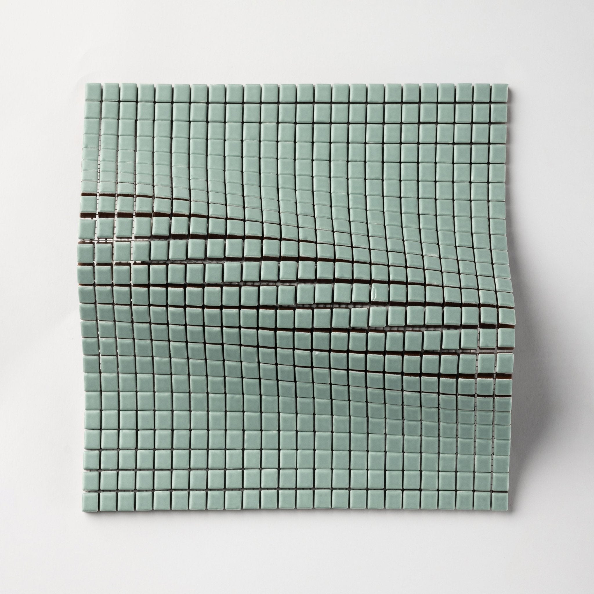 Chroma Pixel | Aquamarine 1/2x1/2" Square Matte Mosaic Tile - Cemento Collection