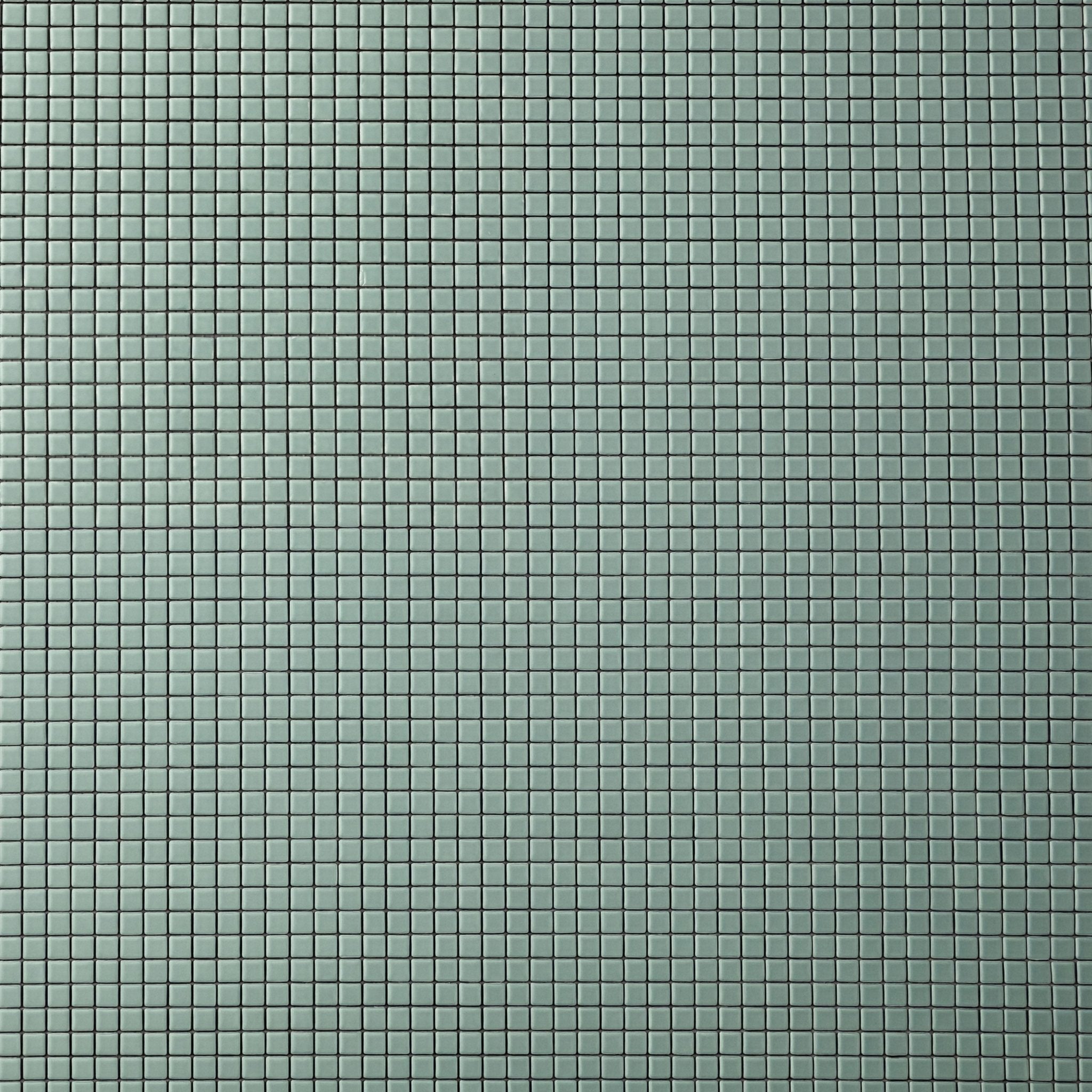 Chroma Pixel | Aquamarine 1/2x1/2" Square Matte Mosaic Tile - Cemento Collection