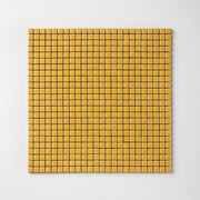 Chroma Pixel | Dijon Yellow 1/2x1/2" Square Matte Mosaic Tile - Cemento Collection