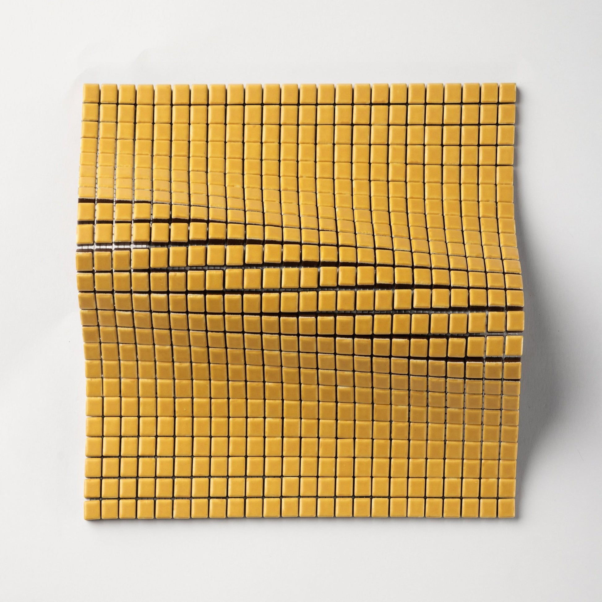 Chroma Pixel | Dijon Yellow 1/2x1/2" Square Matte Mosaic Tile - Cemento Collection