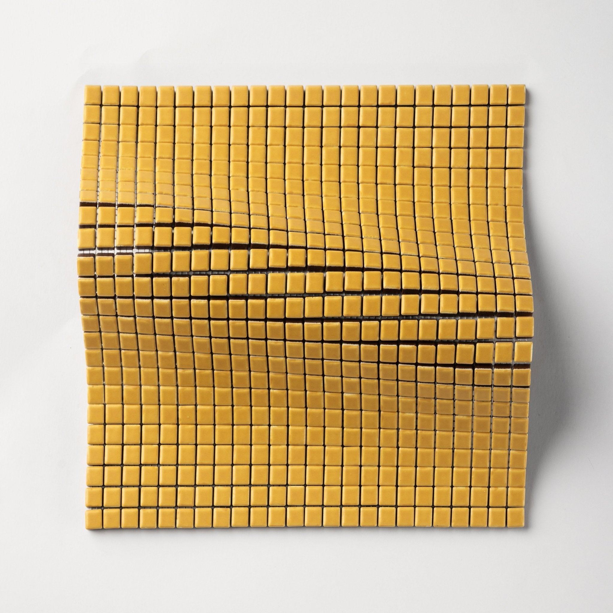 Chroma Pixel | Dijon Yellow 1/2x1/2" Square Matte Mosaic Tile - Cemento Collection