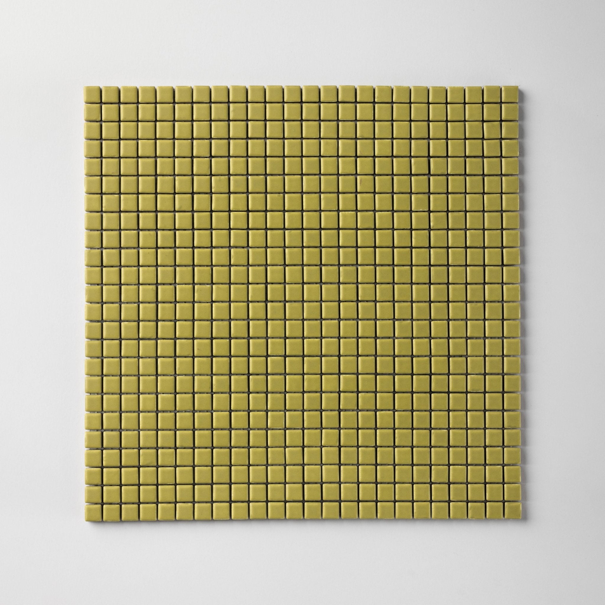 Chroma Pixel | Fennel Green 1/2x1/2" Square Matte Mosaic Tile - Cemento Collection