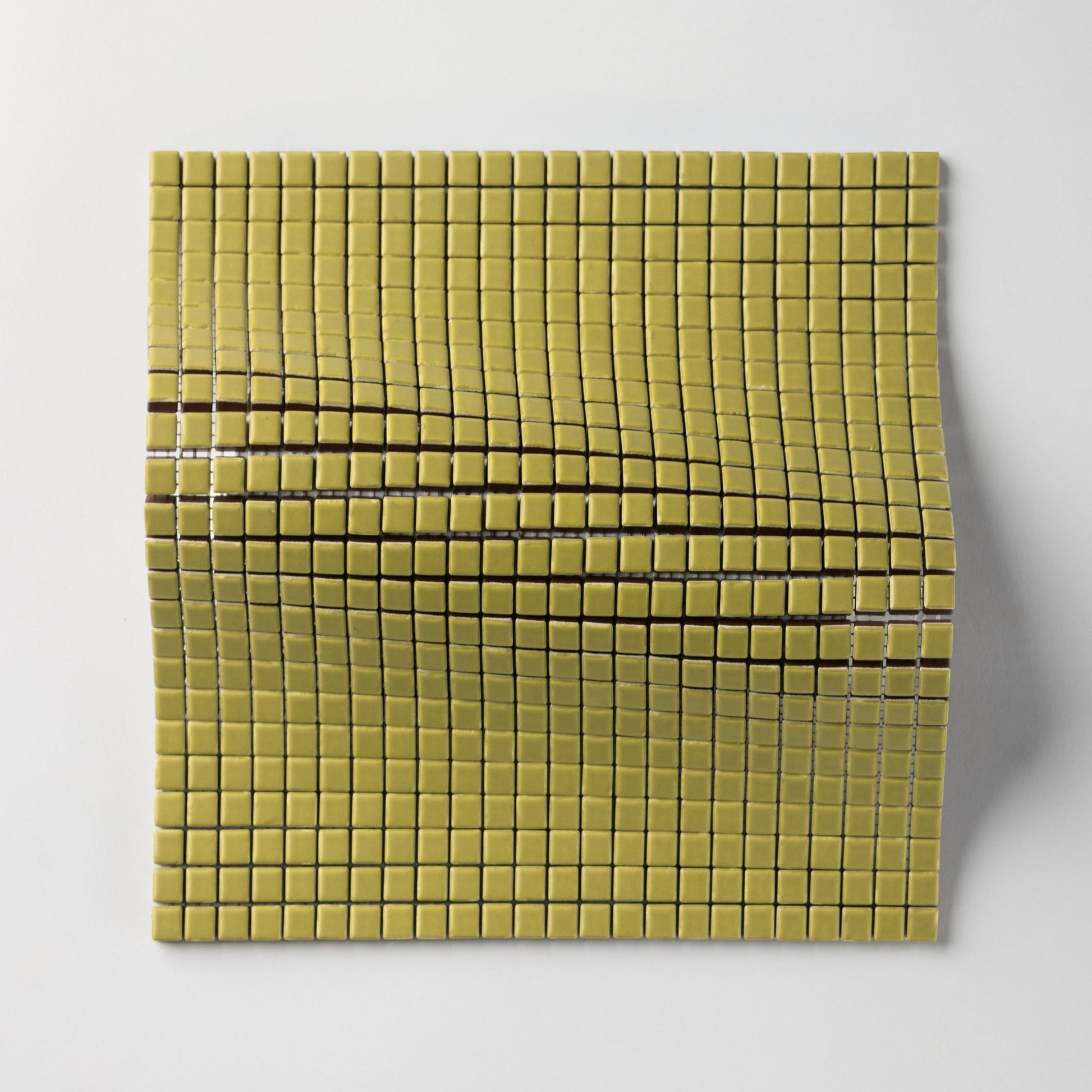 Chroma Pixel | Fennel Green 1/2x1/2" Square Matte Mosaic Tile - Cemento Collection