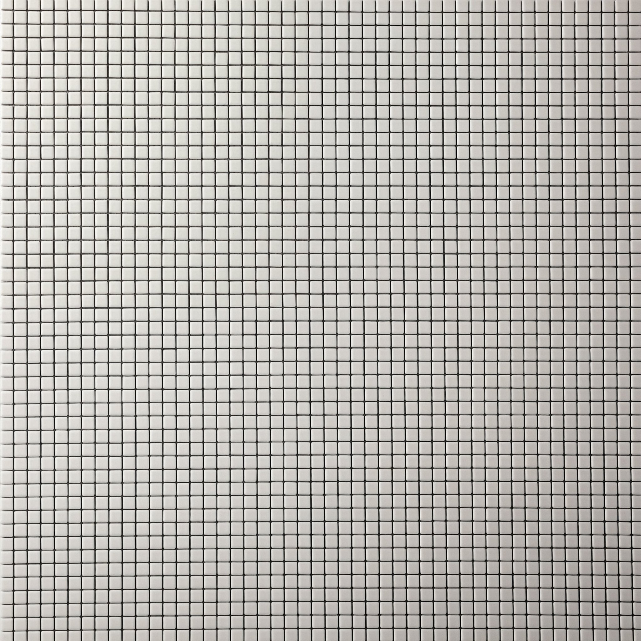 Chroma Pixel | Limewash White 1/2x1/2" Square Matte Mosaic Tile - Cemento Collection