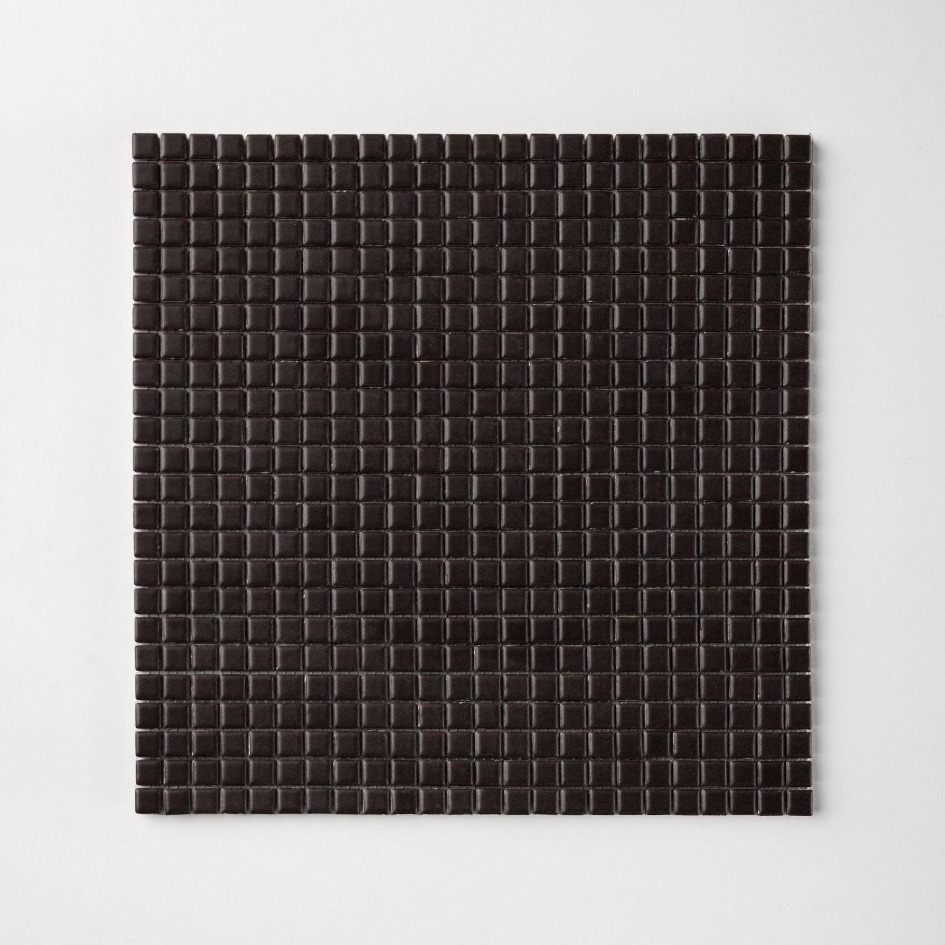 Chroma Pixel | Mocha Brown 1/2x1/2" Square Matte Mosaic Tile - Cemento Collection