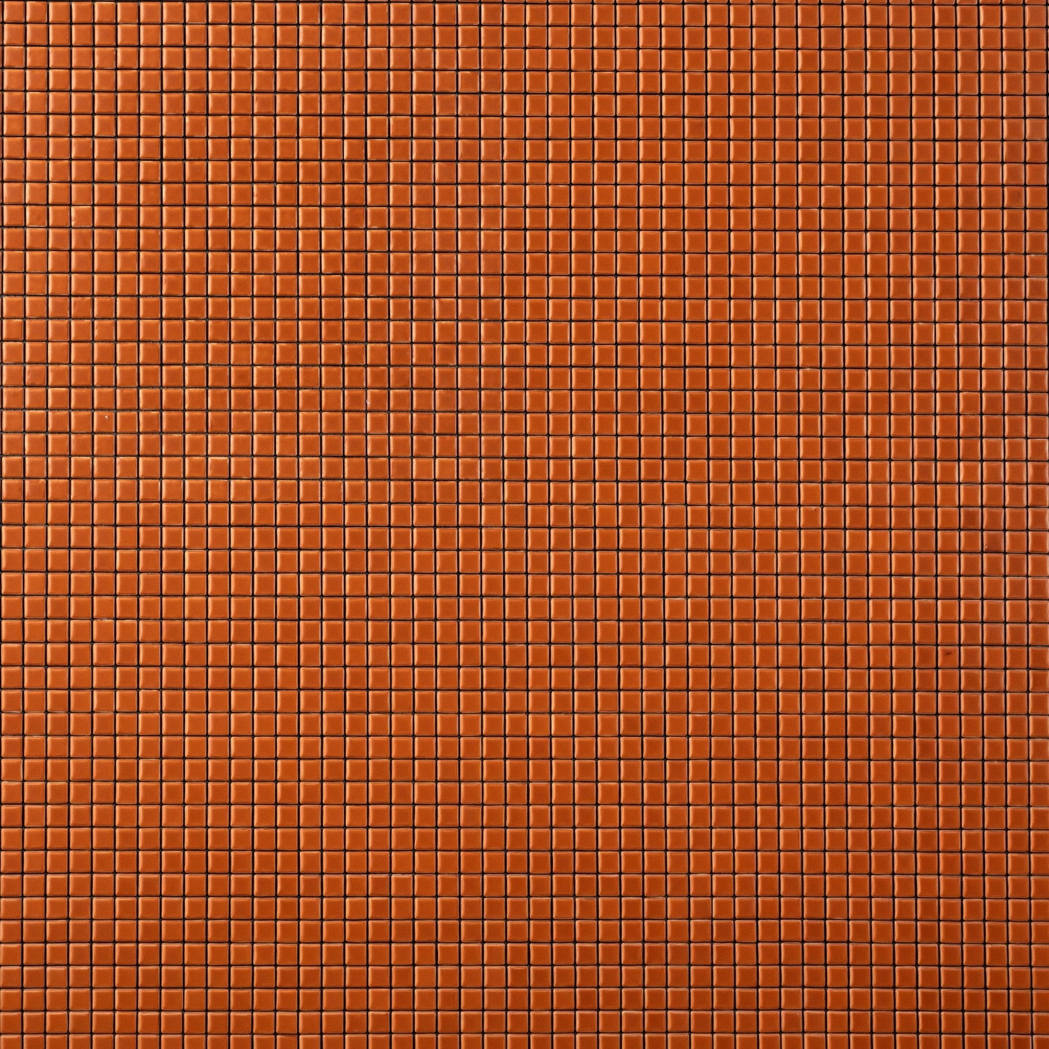 Chroma Pixel | Orange Carrot 1/2x1/2" Square Matte Mosaic Tile - Cemento Collection