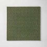 Chroma Pixel | Parsley Green 1/2x1/2" Square Matte Mosaic Tile - Cemento Collection