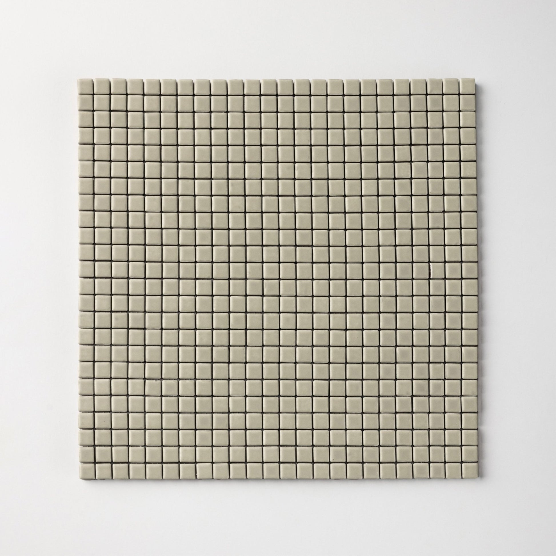 Chroma Pixel | Pistachio Cream 1/2x1/2" Square Matte Mosaic Tile - Cemento Collection
