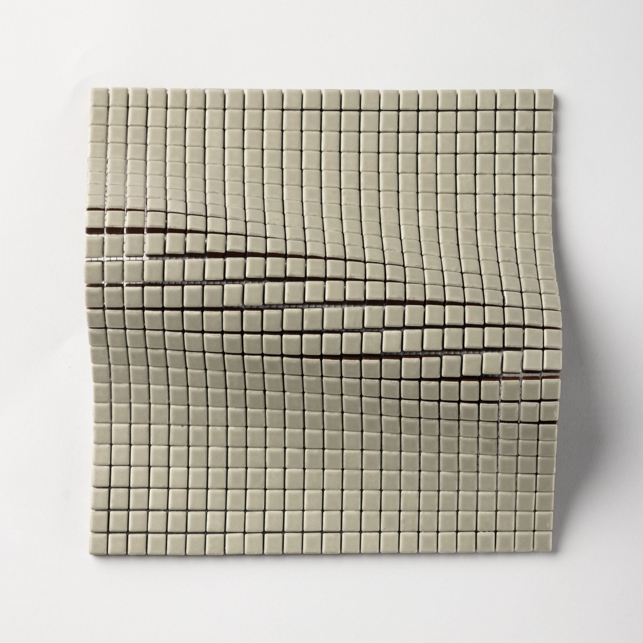 Chroma Pixel | Pistachio Cream 1/2x1/2" Square Matte Mosaic Tile - Cemento Collection