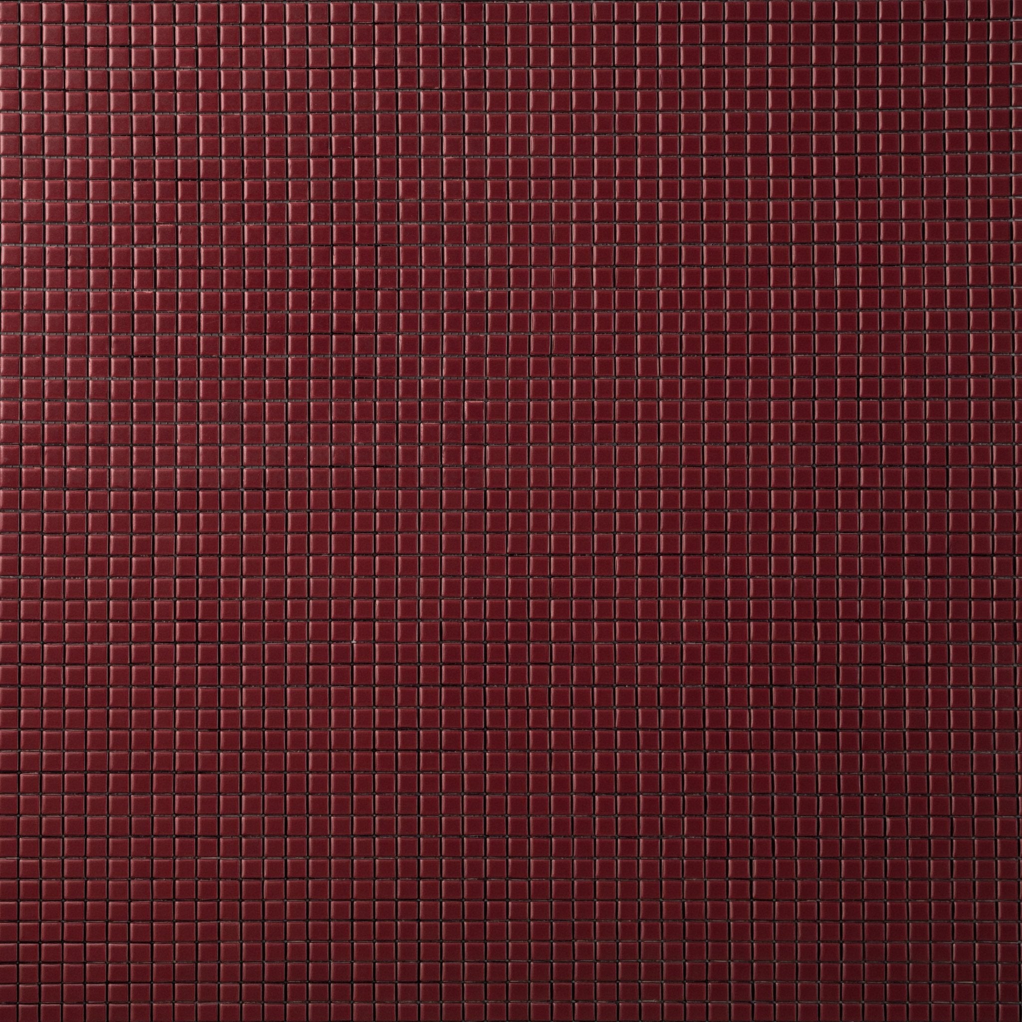 Chroma Pixel | Pomegranate Red 1/2x1/2" Square Matte Mosaic Tile - Cemento Collection