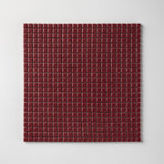 Chroma Pixel | Pomegranate Red 1/2x1/2" Square Matte Mosaic Tile - Cemento Collection