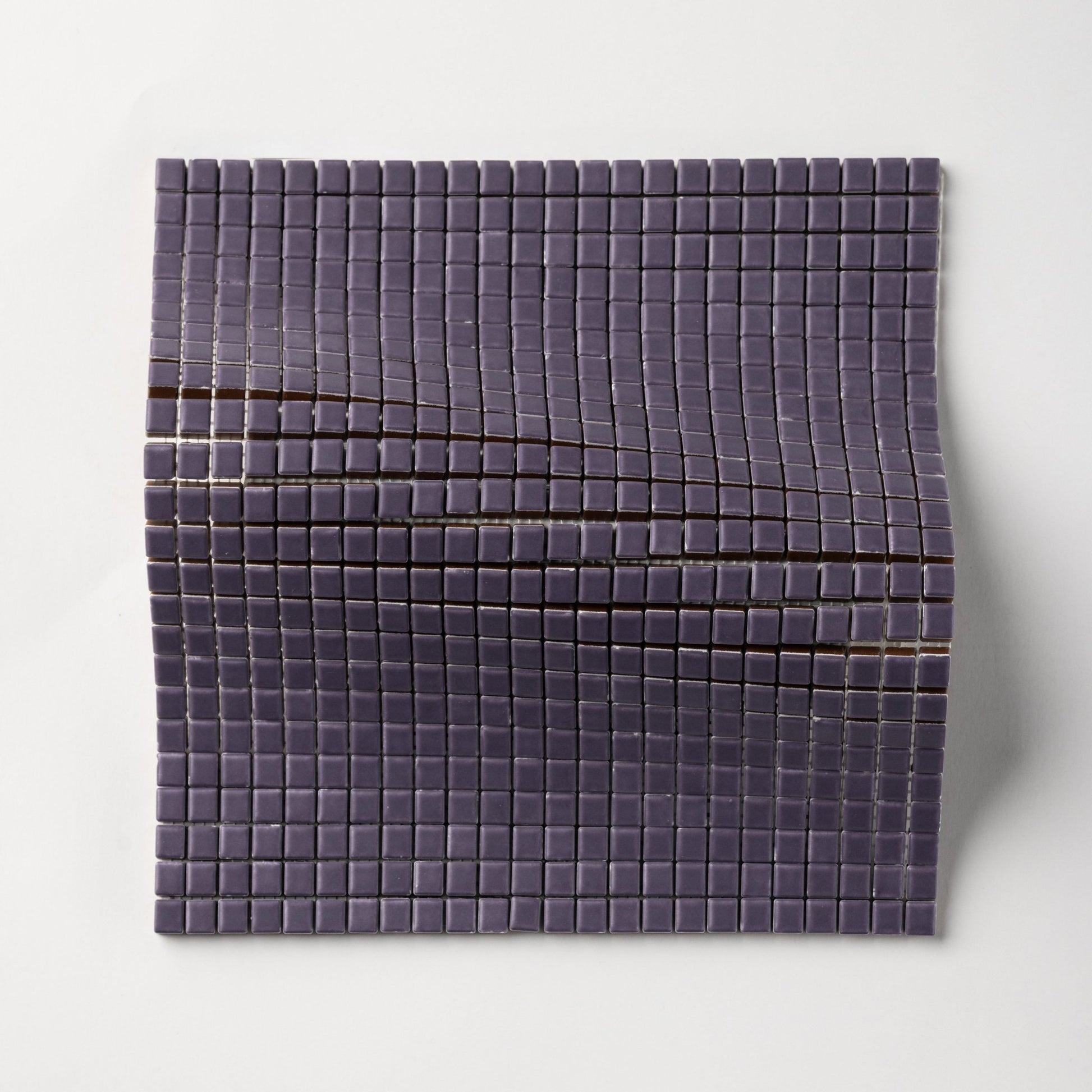 Chroma Pixel | Purple Grape 1/2x1/2" Square Matte Mosaic Tile - Cemento Collection