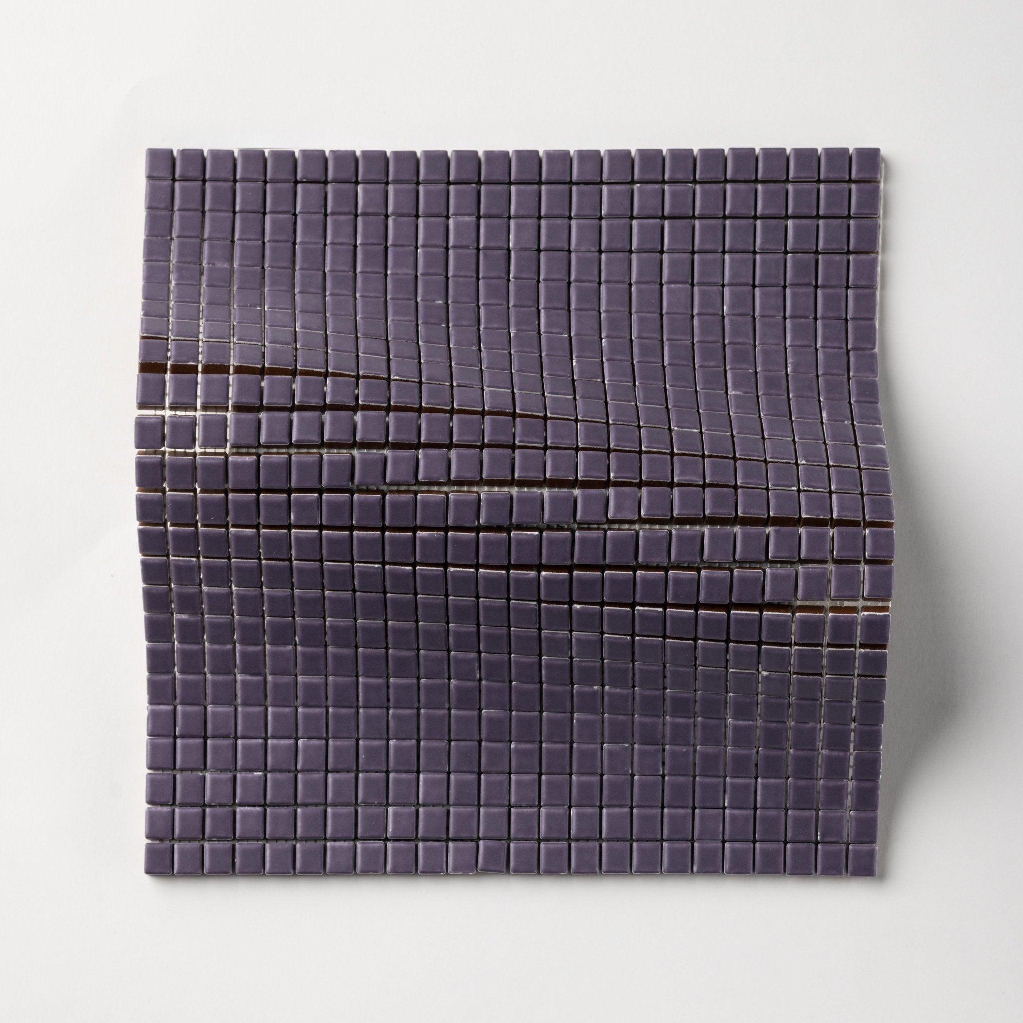 Chroma Pixel | Purple Grape 1/2x1/2" Square Matte Mosaic Tile - Cemento Collection