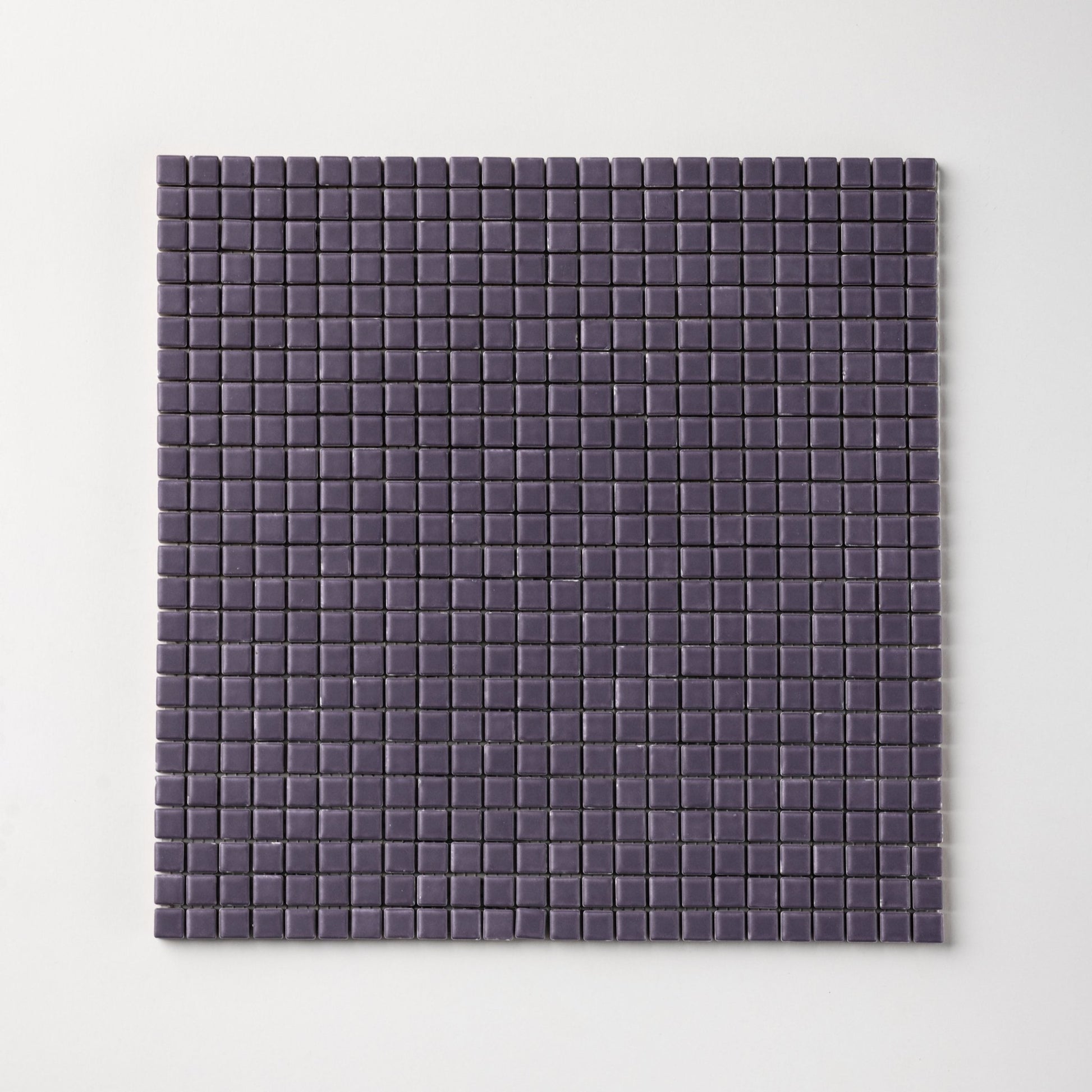 Chroma Pixel | Purple Grape 1/2x1/2" Square Matte Mosaic Tile - Cemento Collection