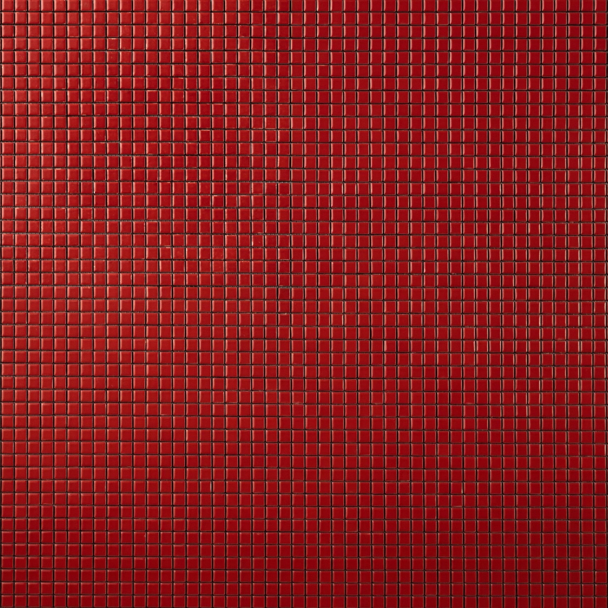 Chroma Pixel | Red Tomato 1/2x1/2" Square Matte Mosaic Tile - Cemento Collection