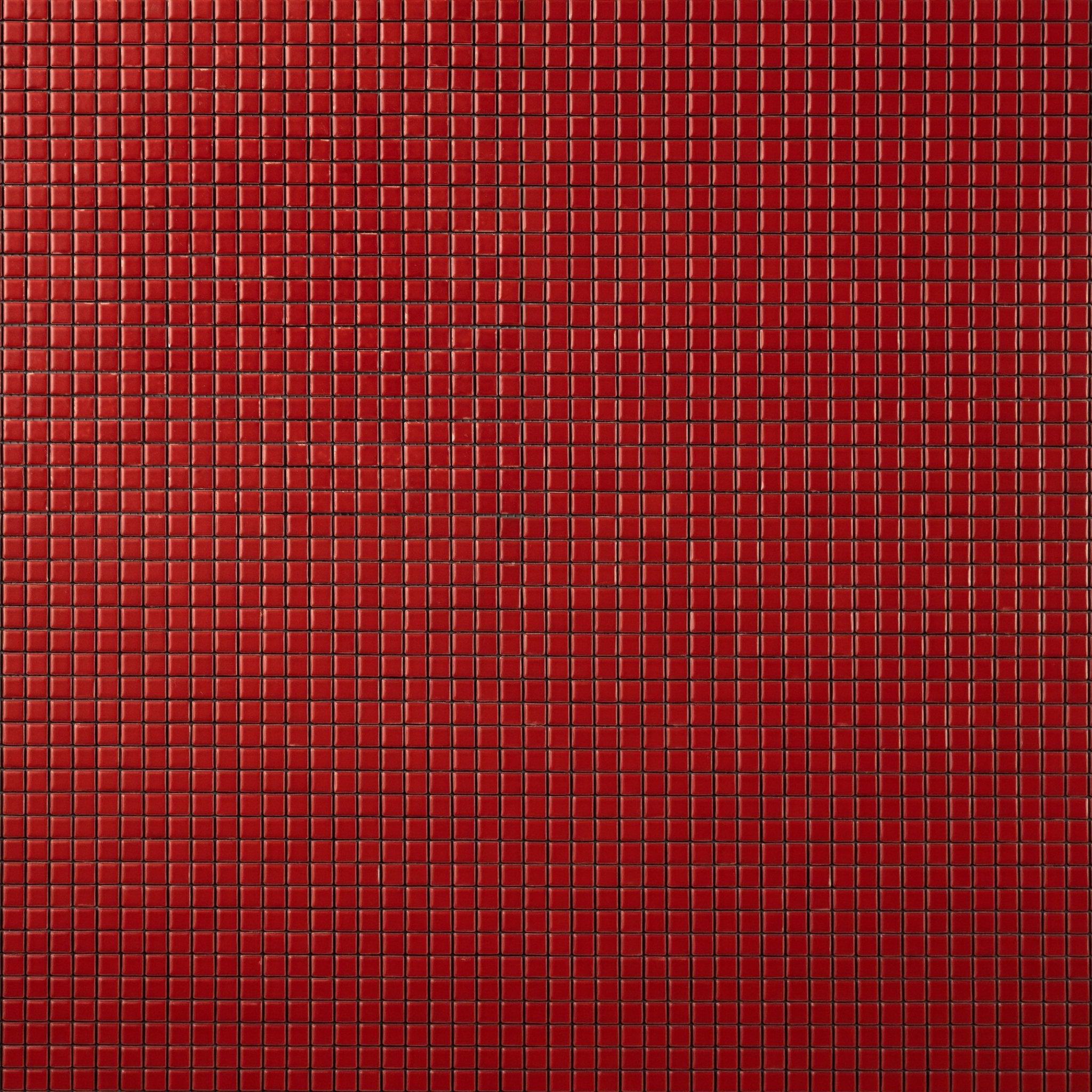 Chroma Pixel | Red Tomato 1/2x1/2" Square Matte Mosaic Tile - Cemento Collection