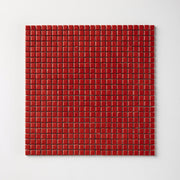 Chroma Pixel | Red Tomato 1/2x1/2" Square Matte Mosaic Tile - Cemento Collection