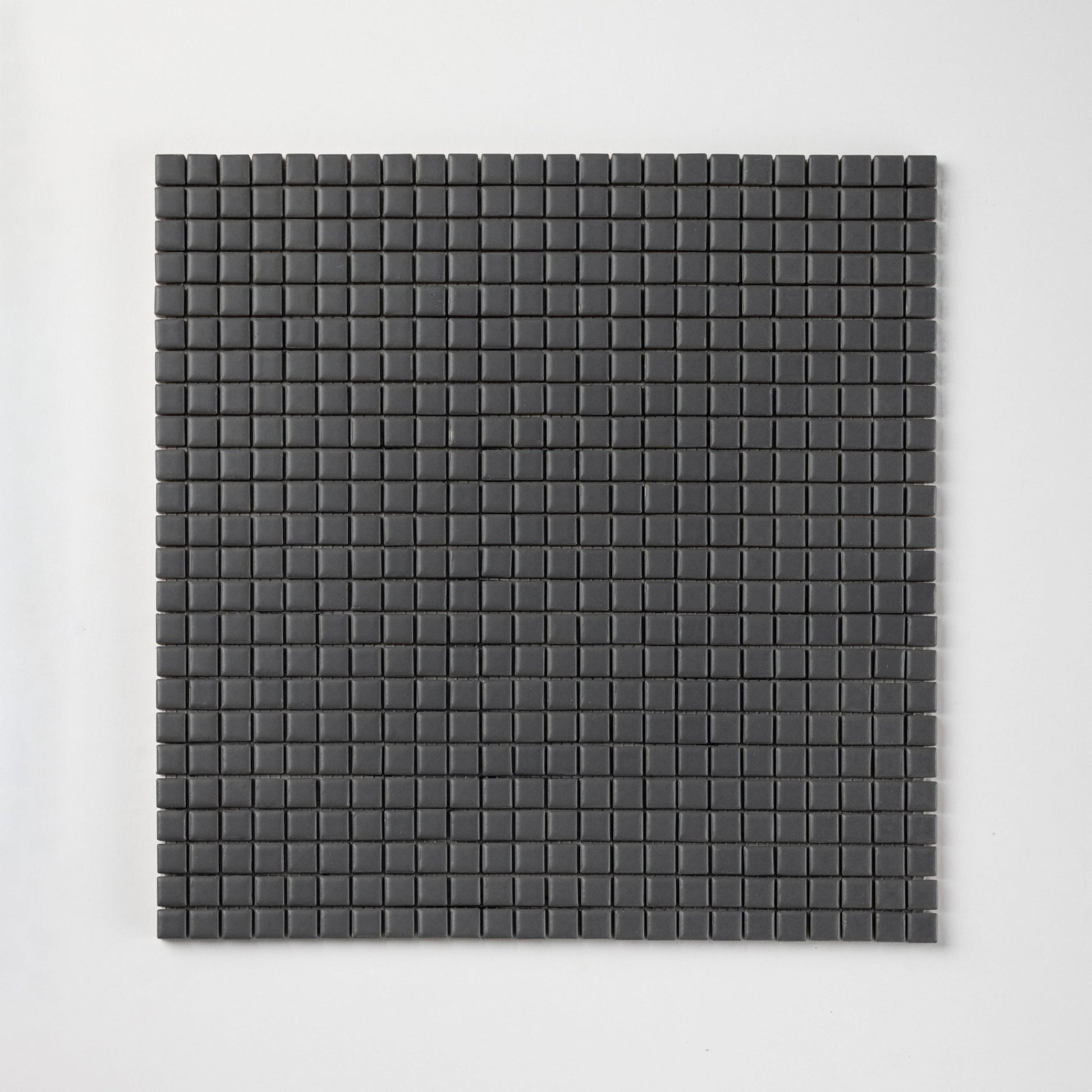 Chroma Pixel | Seared Gray 1/2x1/2" Square Matte Mosaic Tile - Cemento Collection