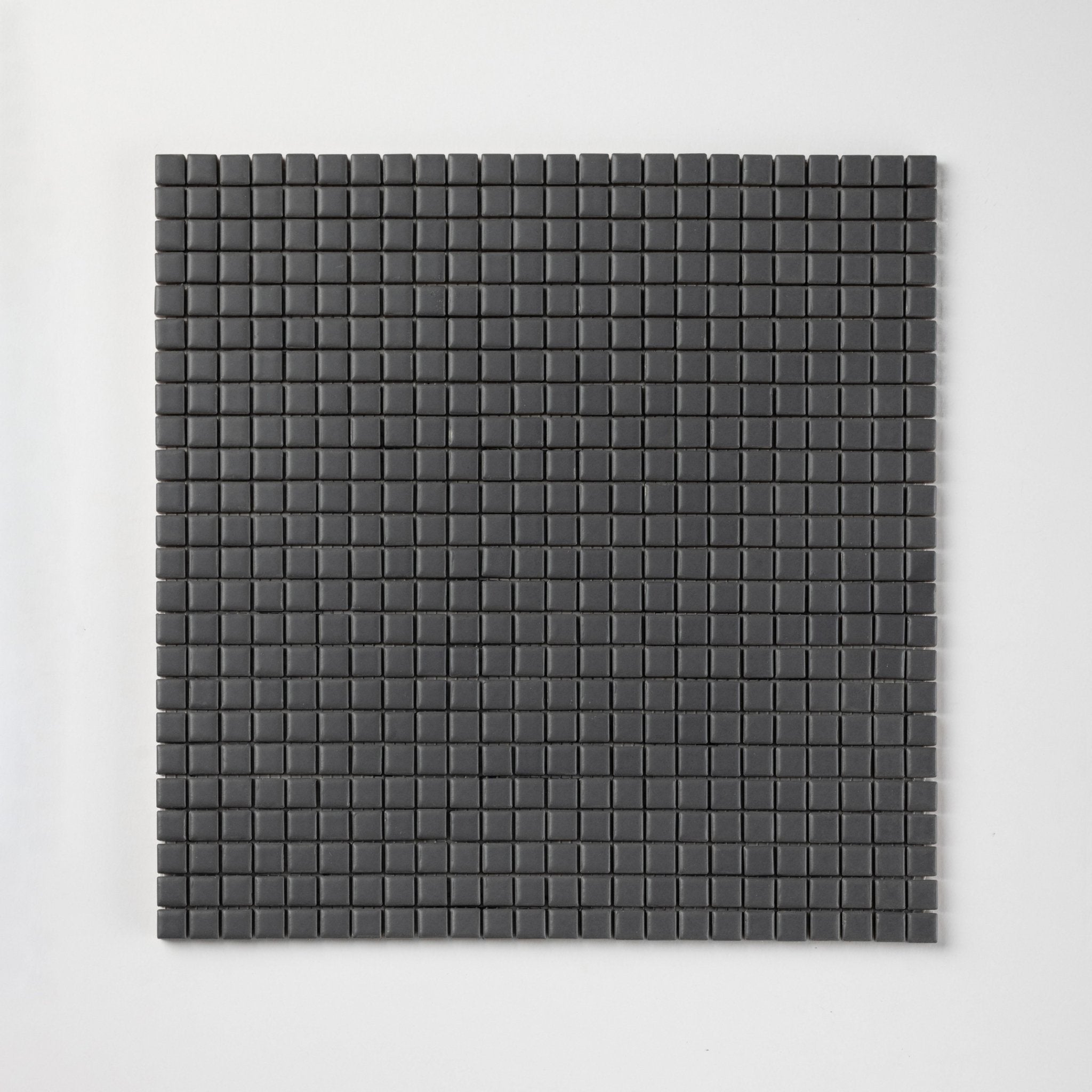 Chroma Pixel | Seared Gray 1/2x1/2" Square Matte Mosaic Tile - Cemento Collection