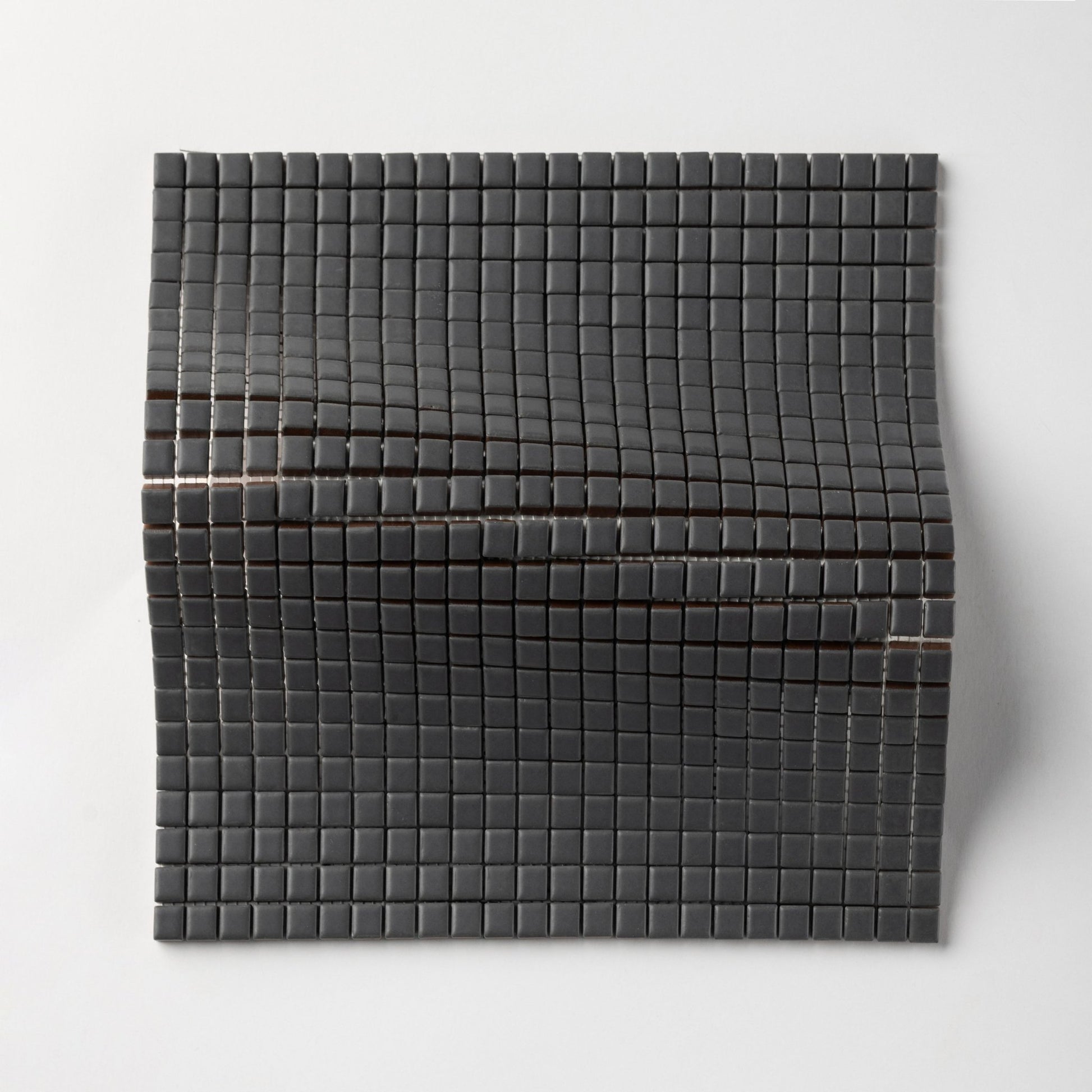 Chroma Pixel | Seared Gray 1/2x1/2" Square Matte Mosaic Tile - Cemento Collection