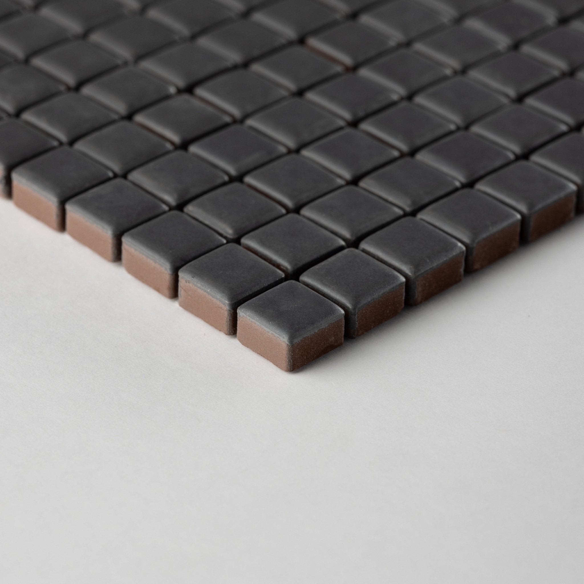 Chroma Pixel | Seared Gray 1/2x1/2" Square Matte Mosaic Tile - Cemento Collection