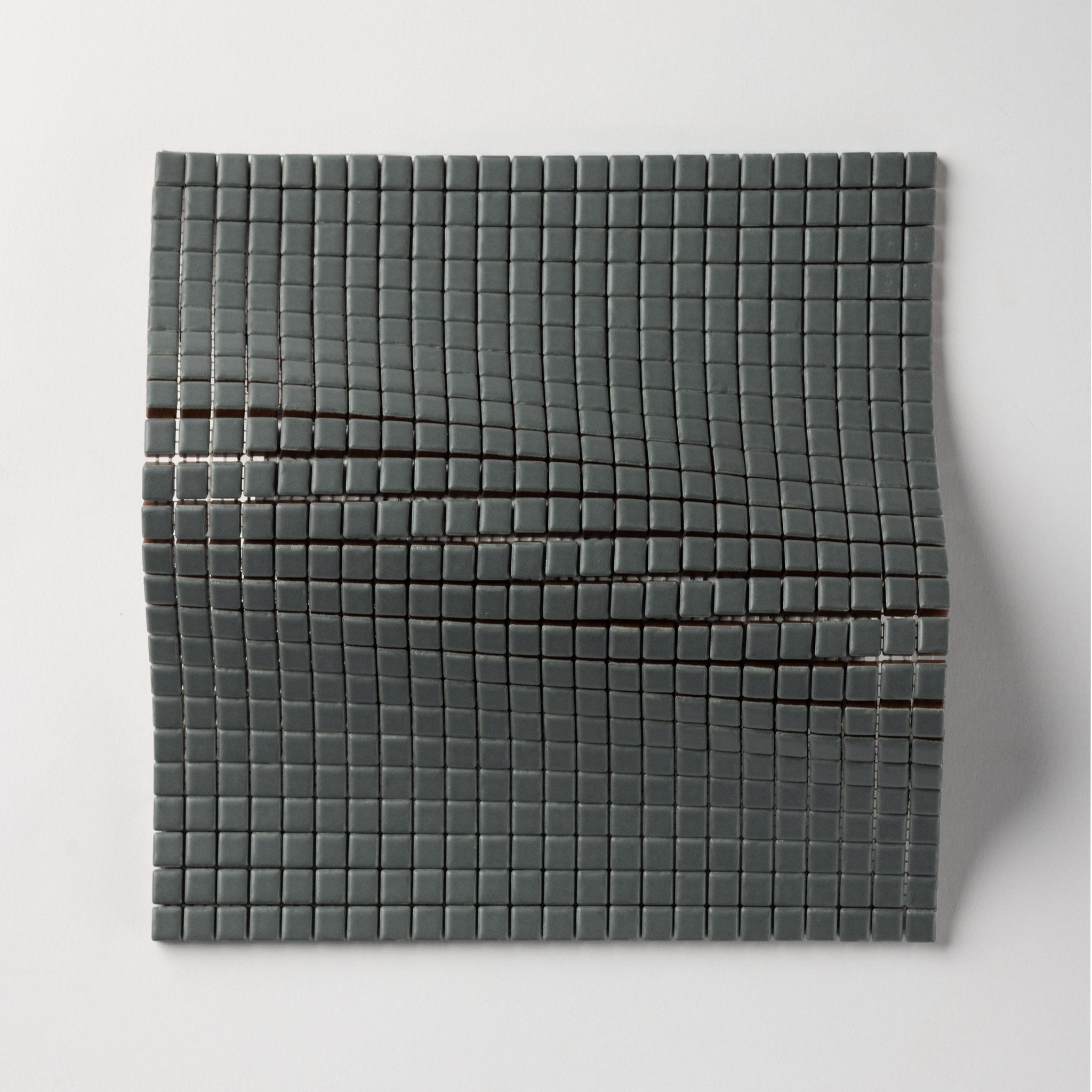 Chroma Pixel | Shadow Blue 1/2x1/2" Square Matte Mosaic Tile - Cemento Collection