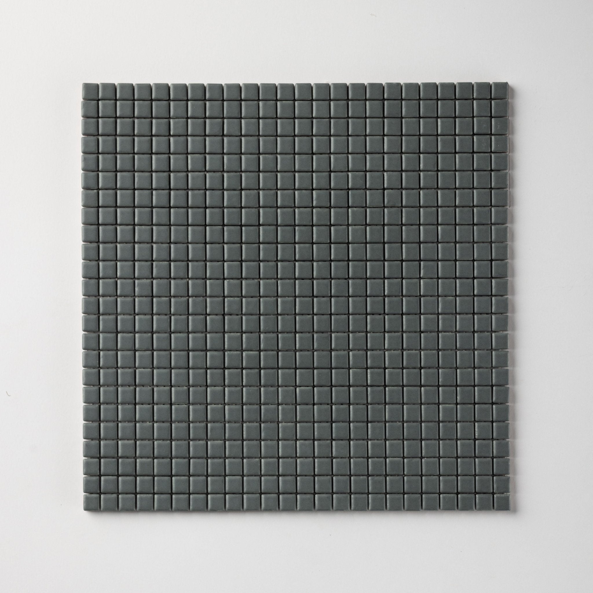 Chroma Pixel | Shadow Blue 1/2x1/2" Square Matte Mosaic Tile - Cemento Collection