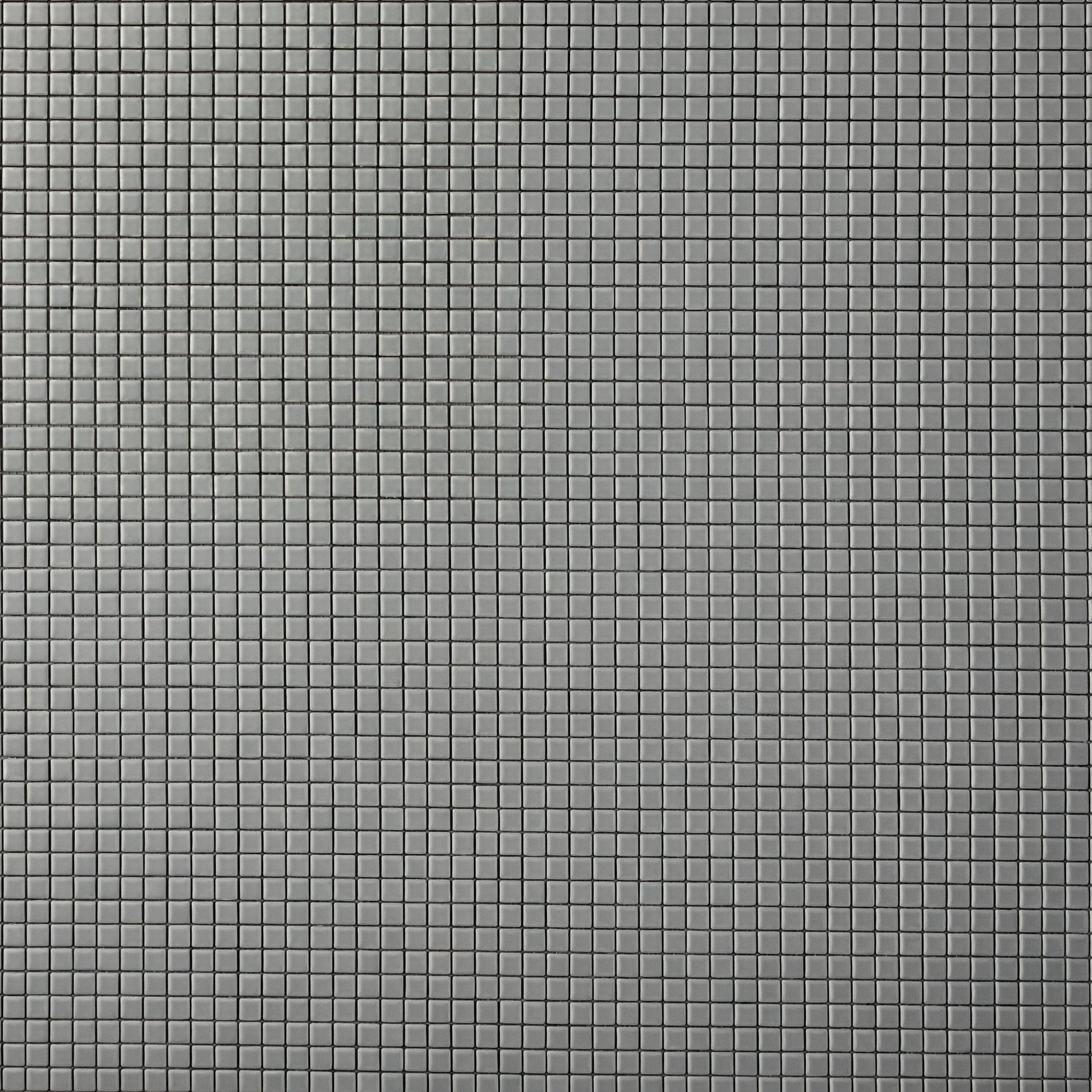 Chroma Pixel | Silver Lining 1/2x1/2" Square Matte Mosaic Tile - Cemento Collection