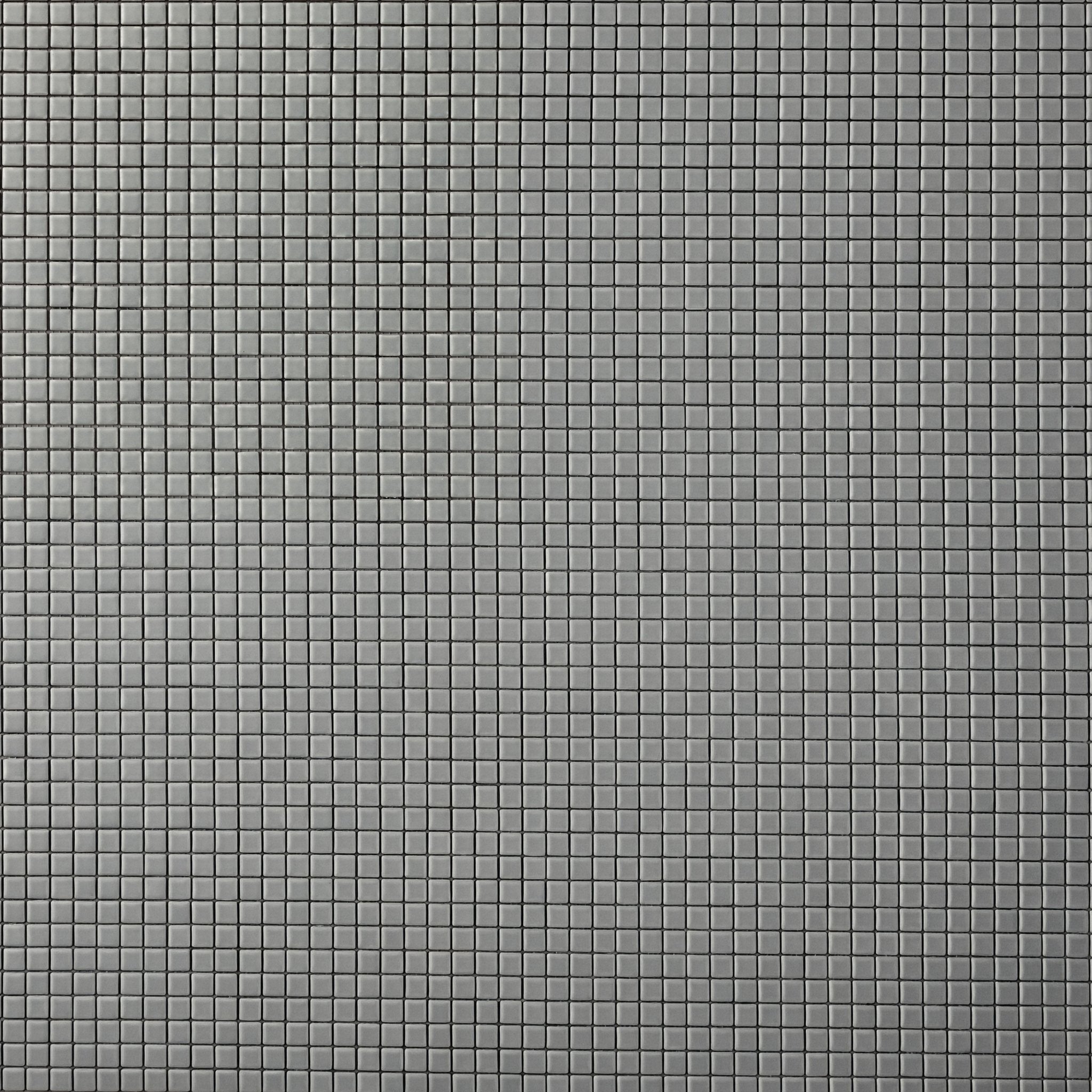 Chroma Pixel | Silver Lining 1/2x1/2" Square Matte Mosaic Tile - Cemento Collection