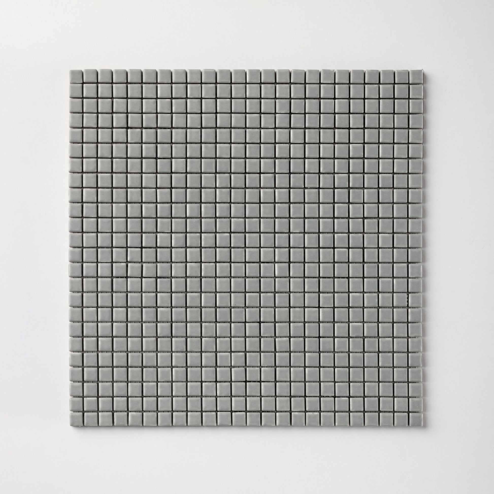 Chroma Pixel | Silver Lining 1/2x1/2" Square Matte Mosaic Tile - Cemento Collection