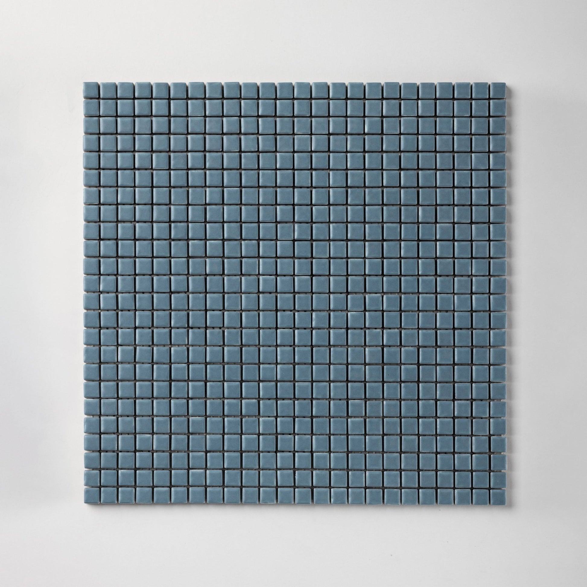 Chroma Pixel | Soft Denim 1/2x1/2" Square Matte Mosaic Tile - Cemento Collection