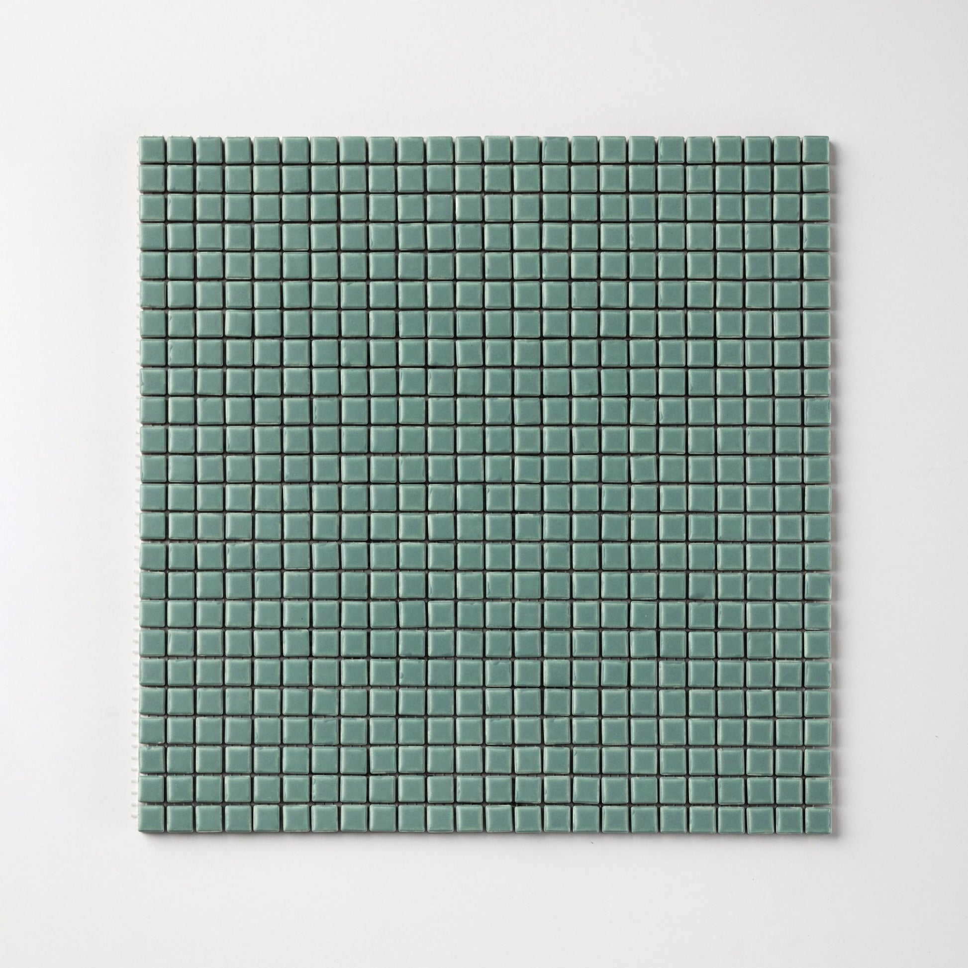 Chroma Pixel | Spearmint Blue 1/2x1/2" Square Matte Mosaic Tile - Cemento Collection