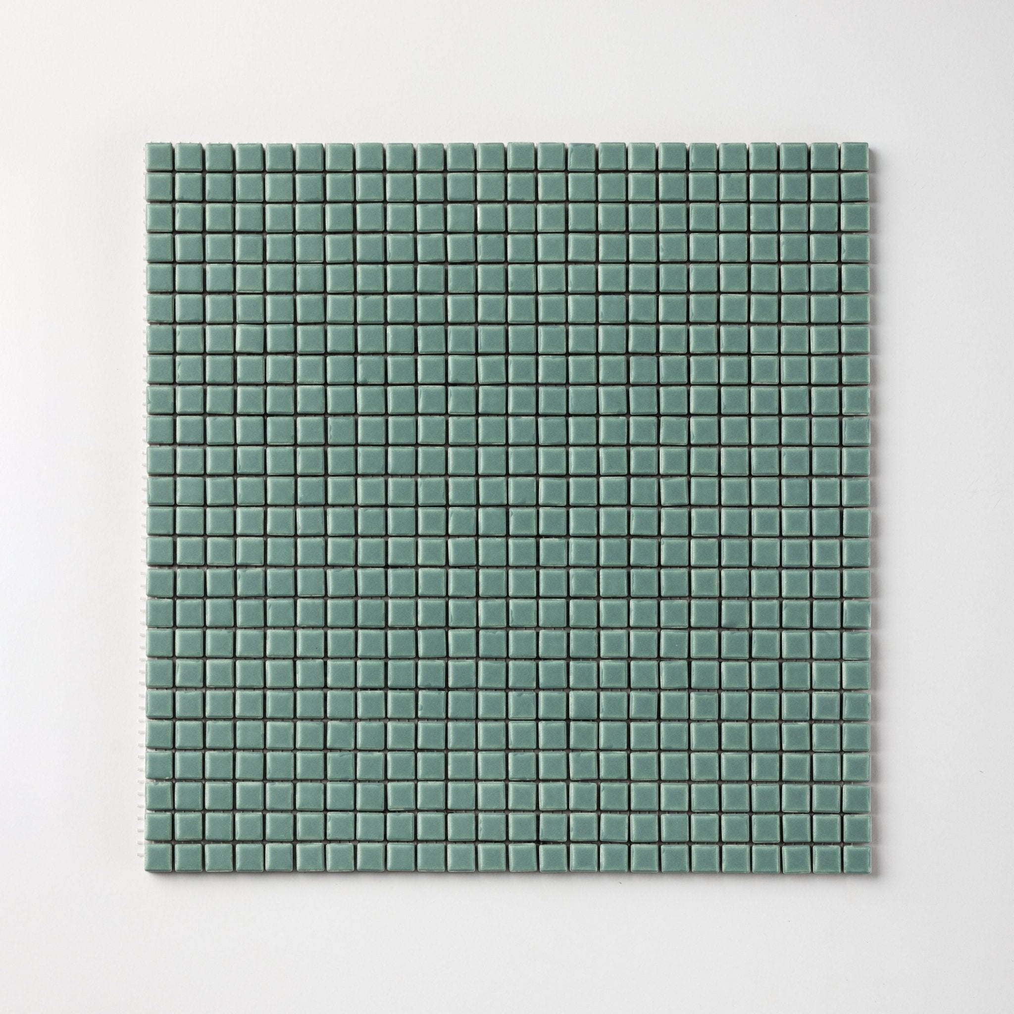 Chroma Pixel | Spearmint Blue 1/2x1/2" Square Matte Mosaic Tile - Cemento Collection