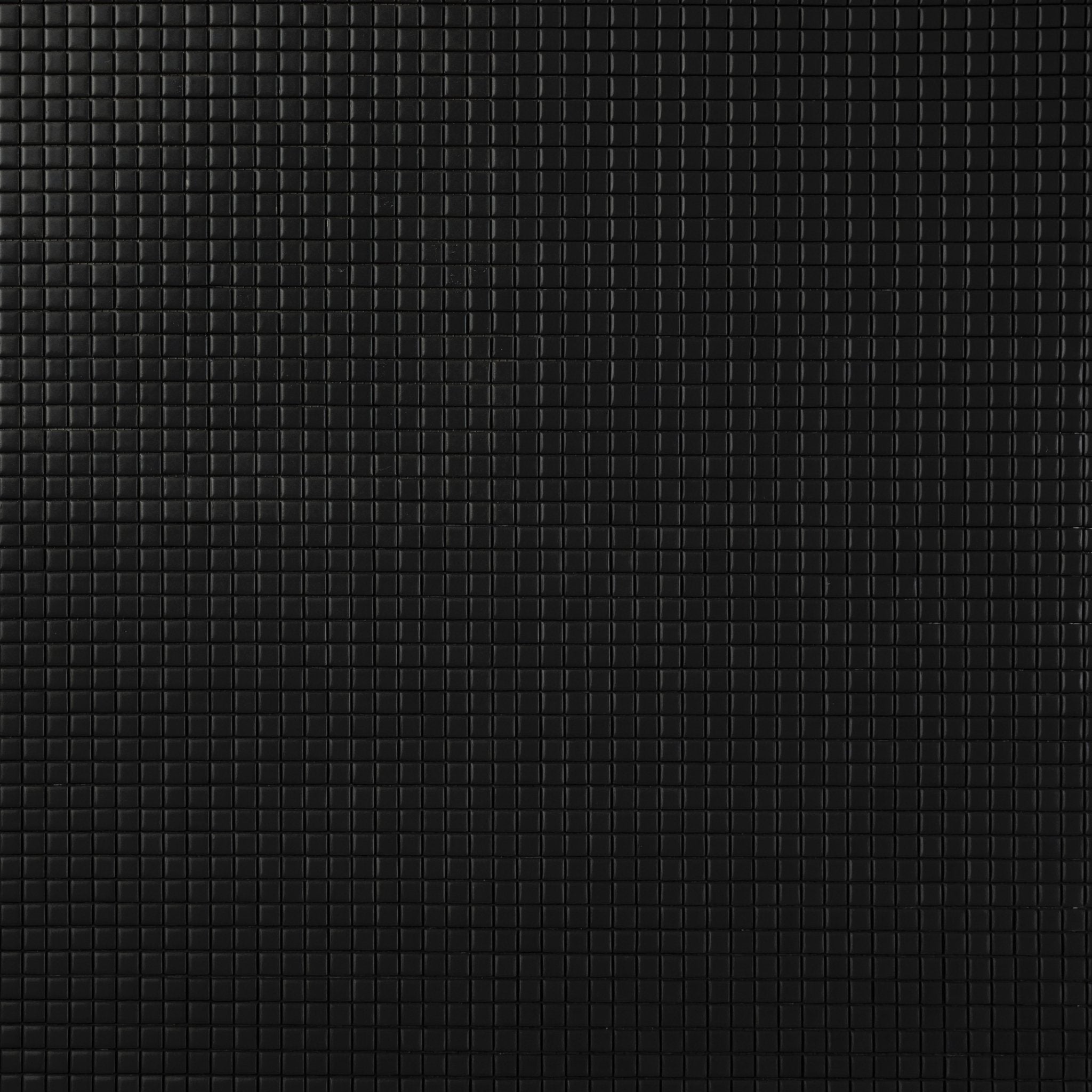 Chroma Pixel | Totally Black 1/2x1/2" Square Matte Mosaic Tile - Cemento Collection