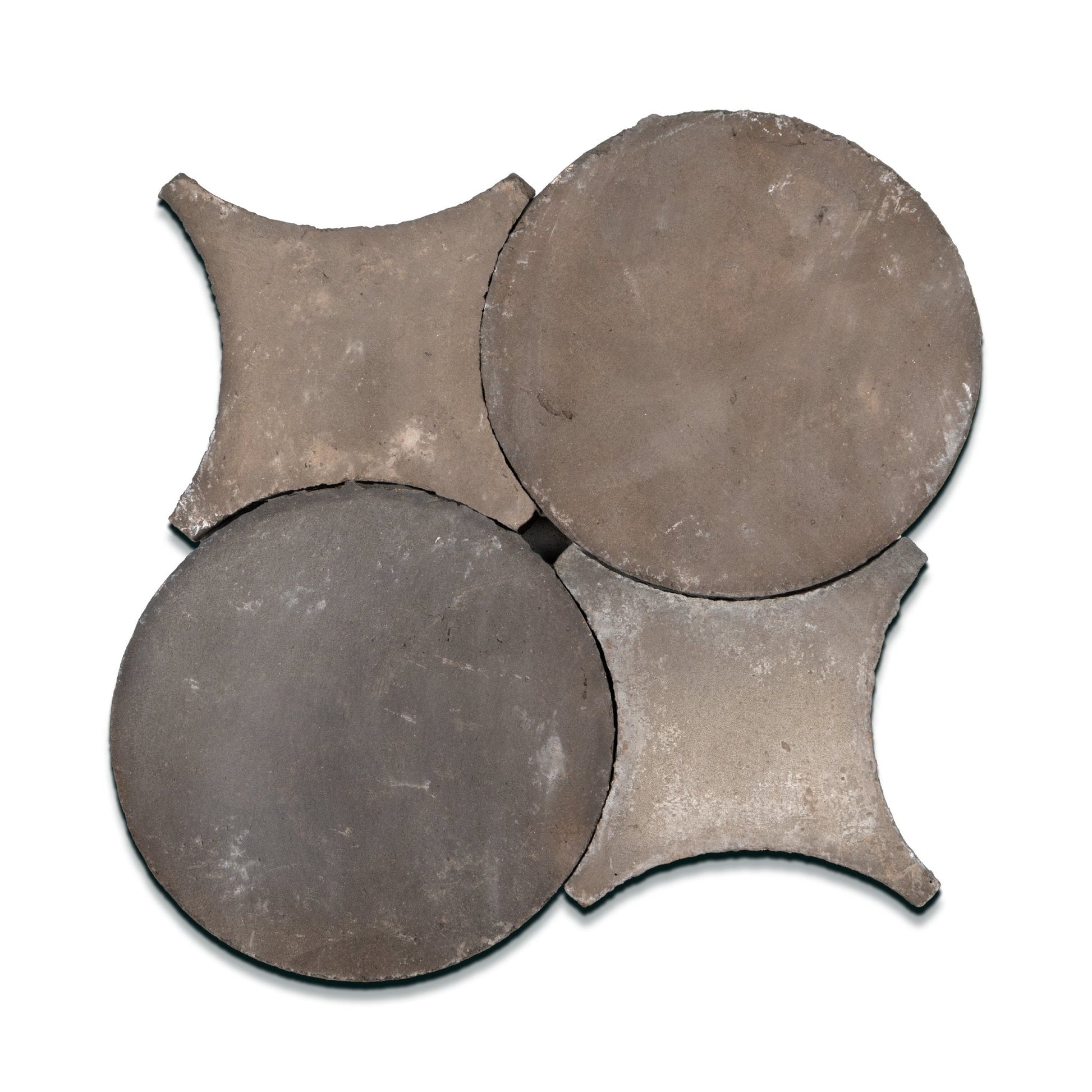 Circle and Star Brown Terracotta Tile - Cemento Collection