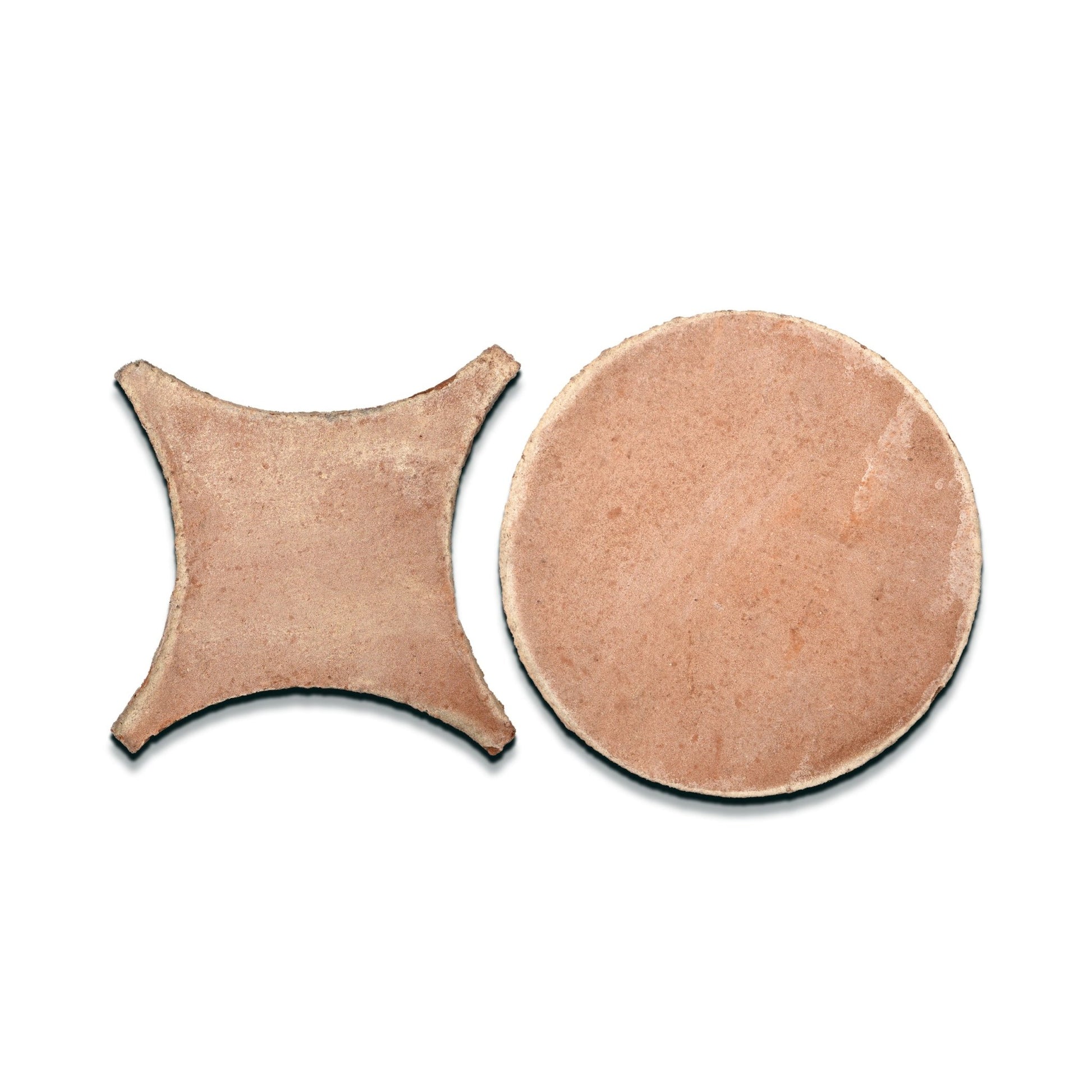 Circle and Star Salmon Terracotta Tile - Cemento Collection