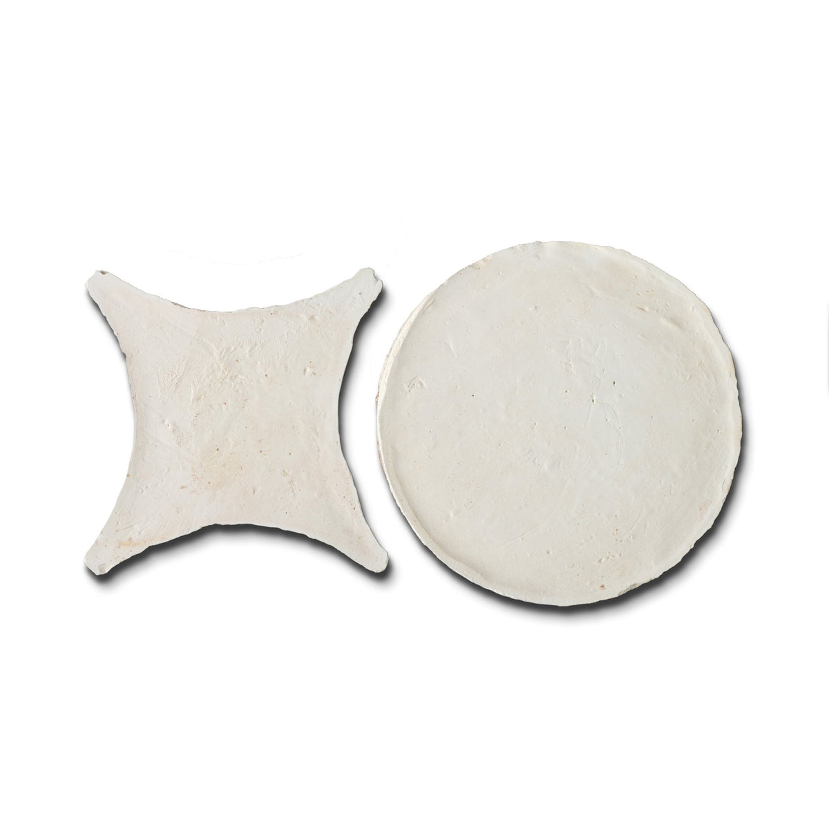 Circle and Star White Terracotta Tile - Cemento Collection