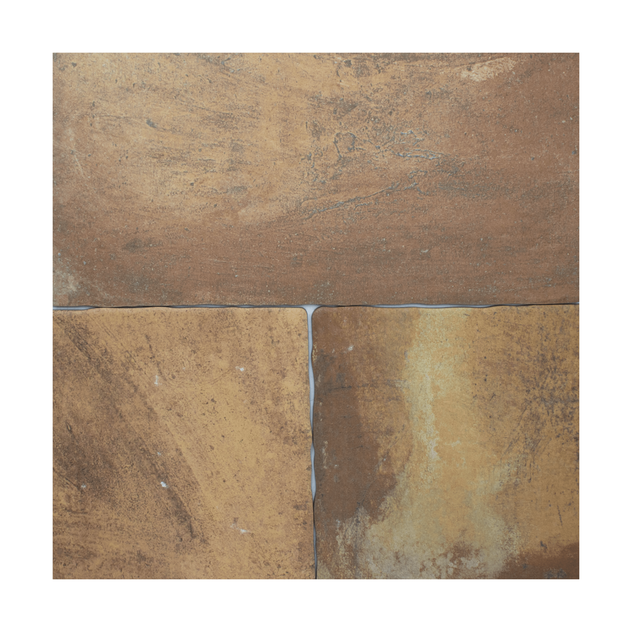 Cotto Tumbled Grip Porcelain Tile 12x20 - Cemento Collection
