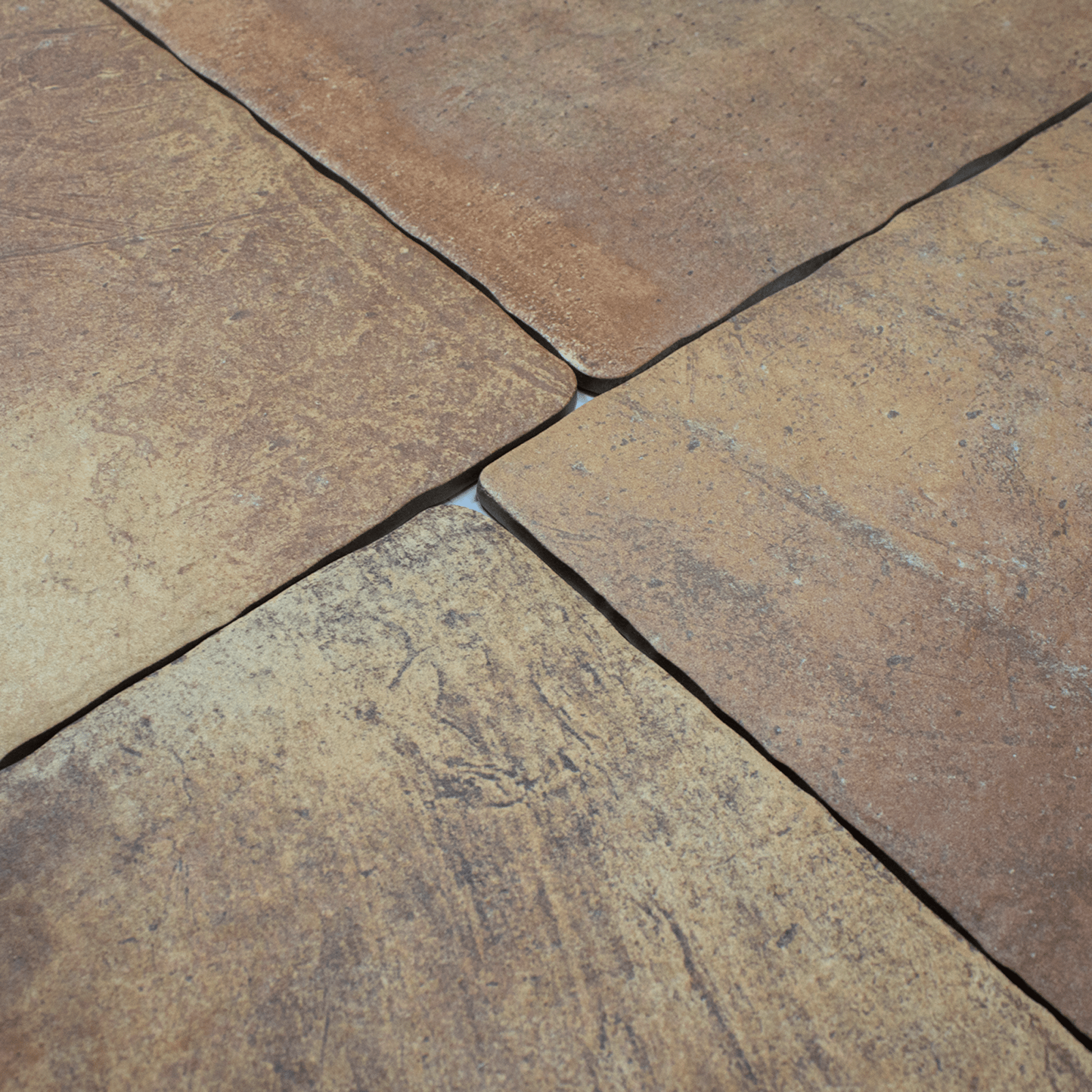 Cotto Tumbled Naturalle Porcelain Tile 12x20 - Cemento Collection