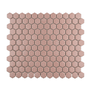 Creamy Pink 1’’ Matte Hexagon Mosaic Tile - Cemento Collection