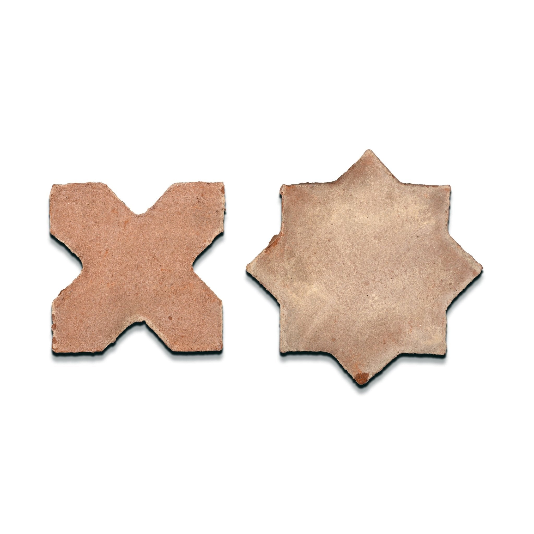 Cross and Star Apricot Terracotta Tile - Cemento Collection