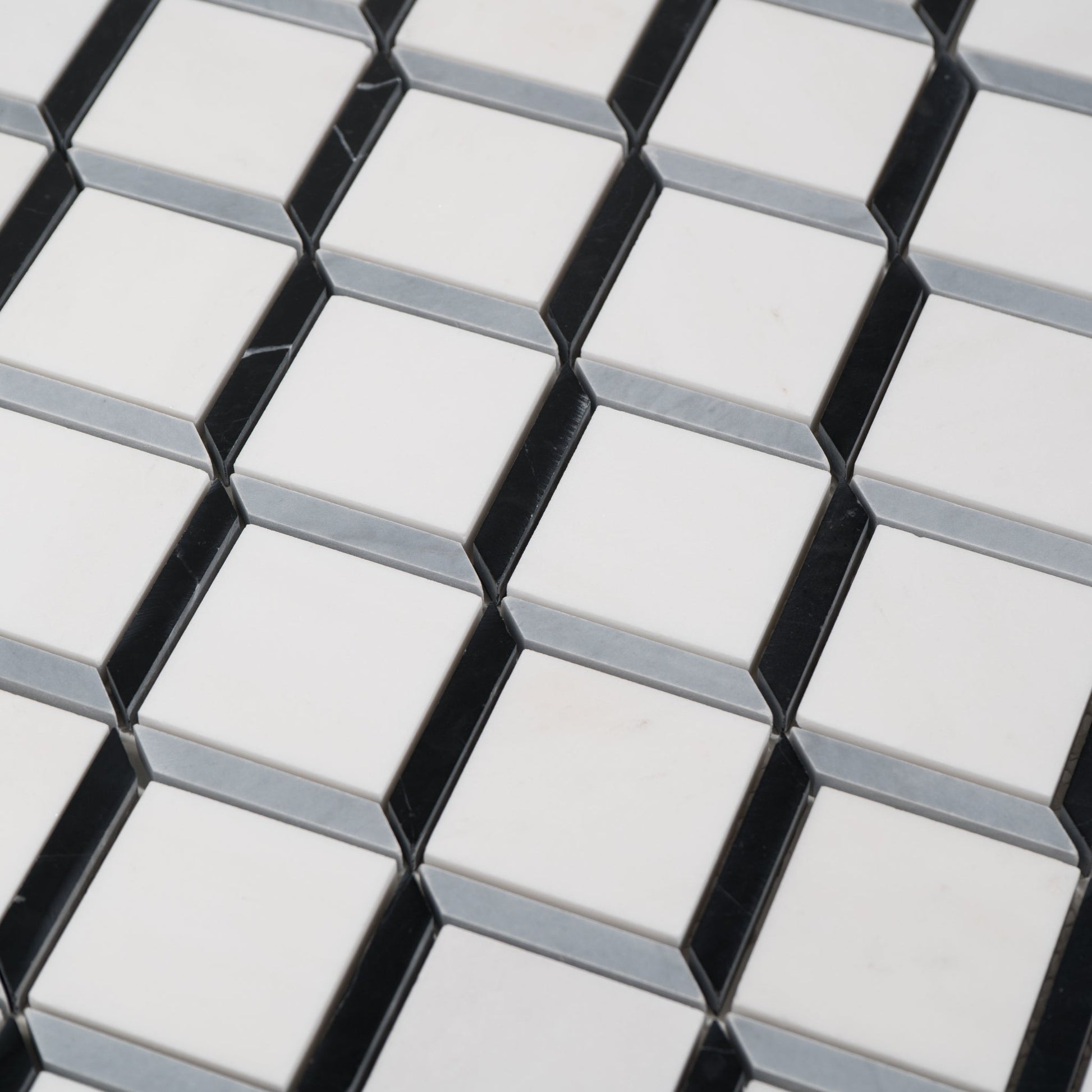 geometric Marble Polished Mosaic Tile