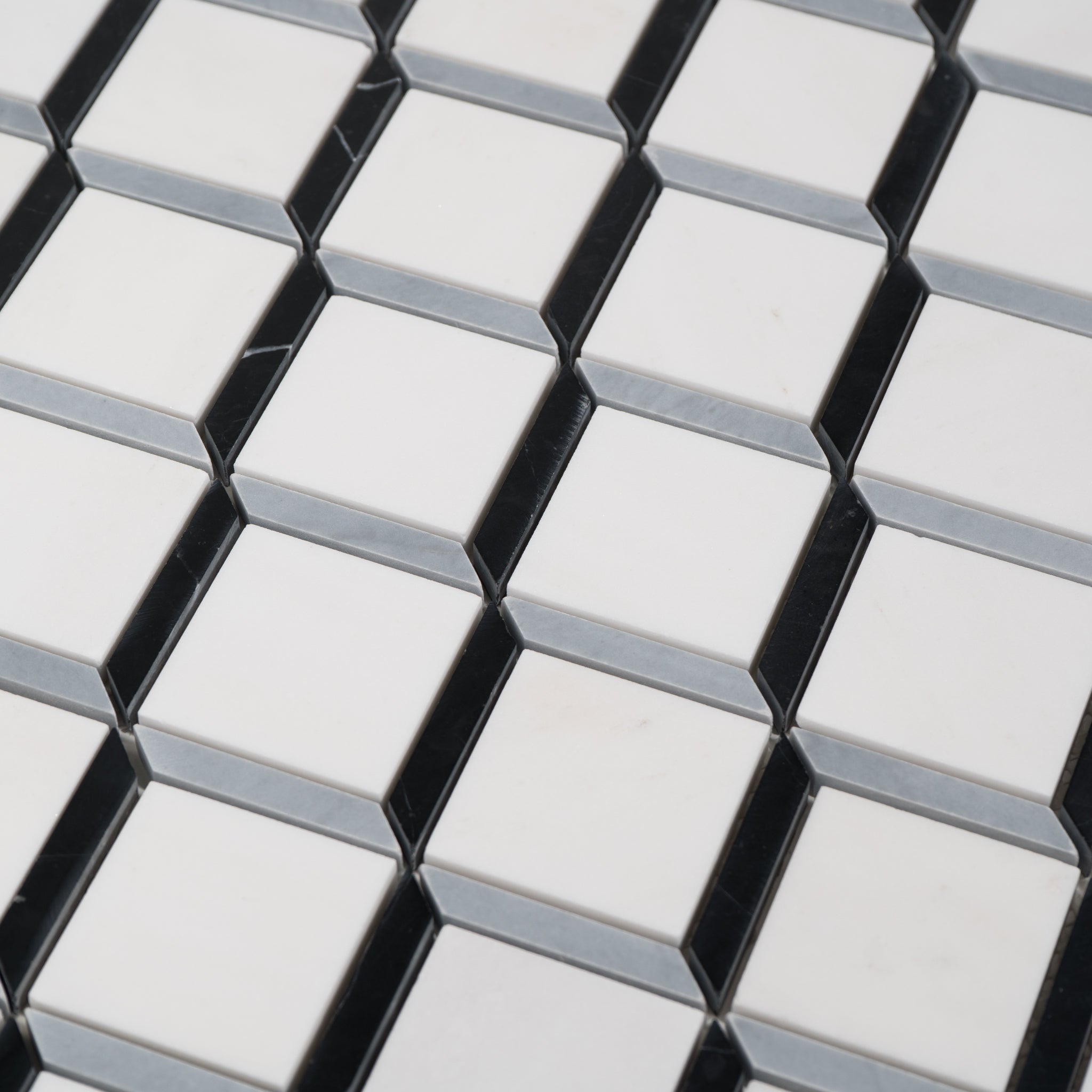 geometric Marble Polished Mosaic Tile