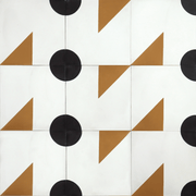 Diagonal Duet Cement Tile - Cemento Collection