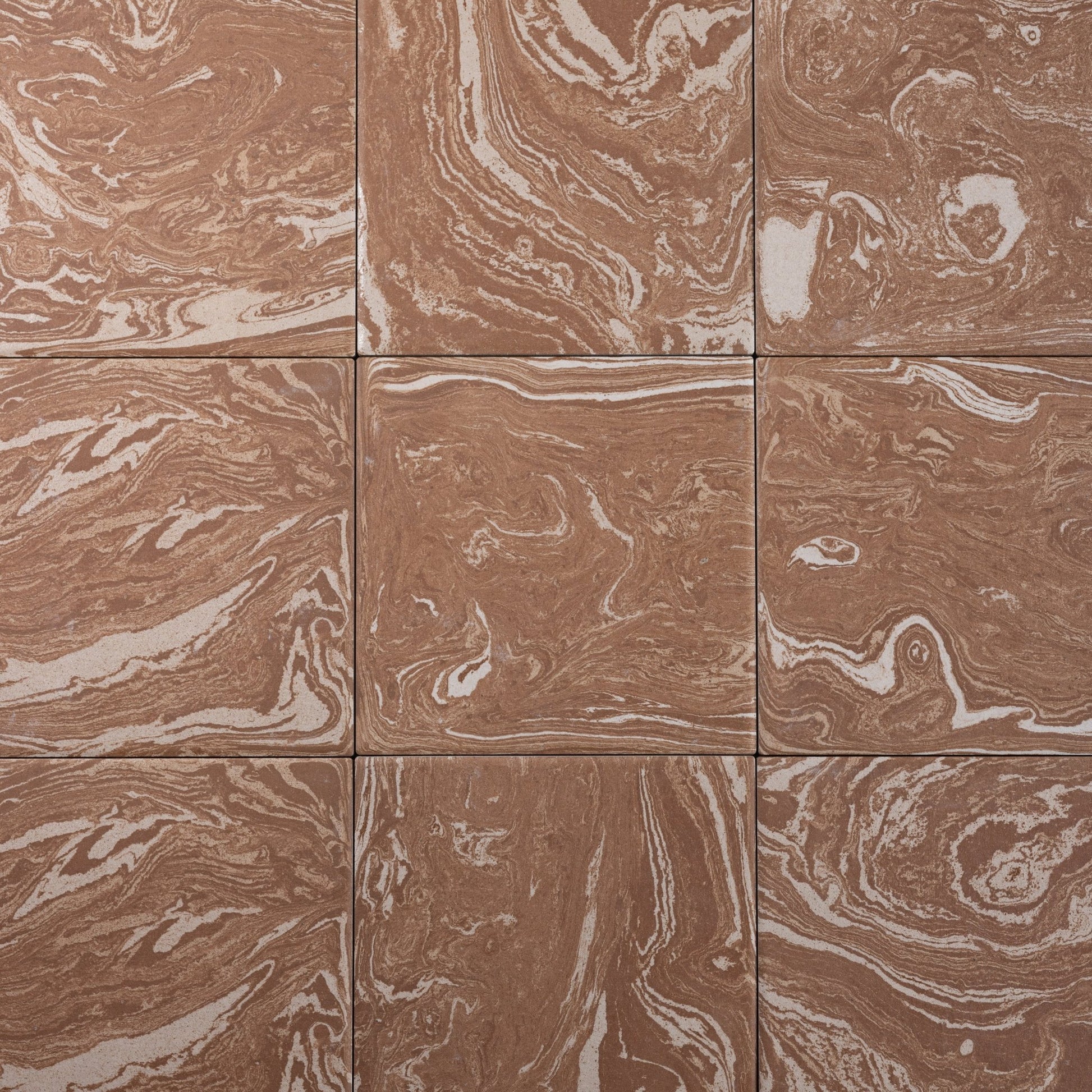 Ebru Canyon Clay 8x8 Full Body Porcelain Tile - Cemento Collection