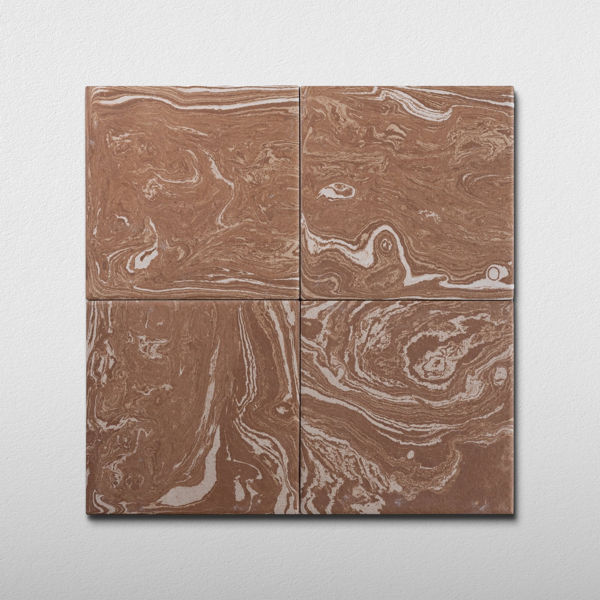 Ebru Canyon Clay 8x8 Full Body Porcelain Tile - Cemento Collection