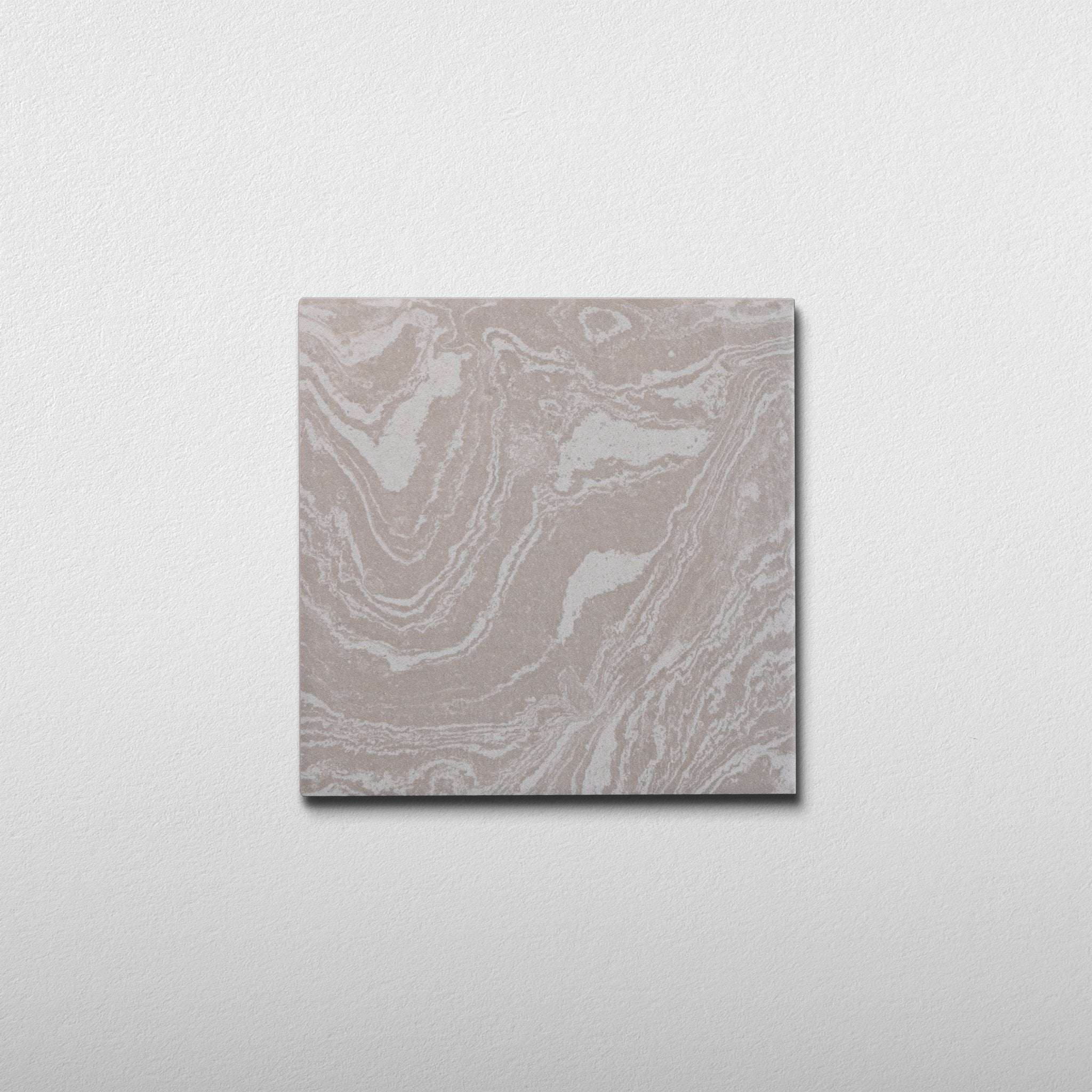 Ebru Pale Bone 8x8 Full Body Porcelain Tile - Cemento Collection