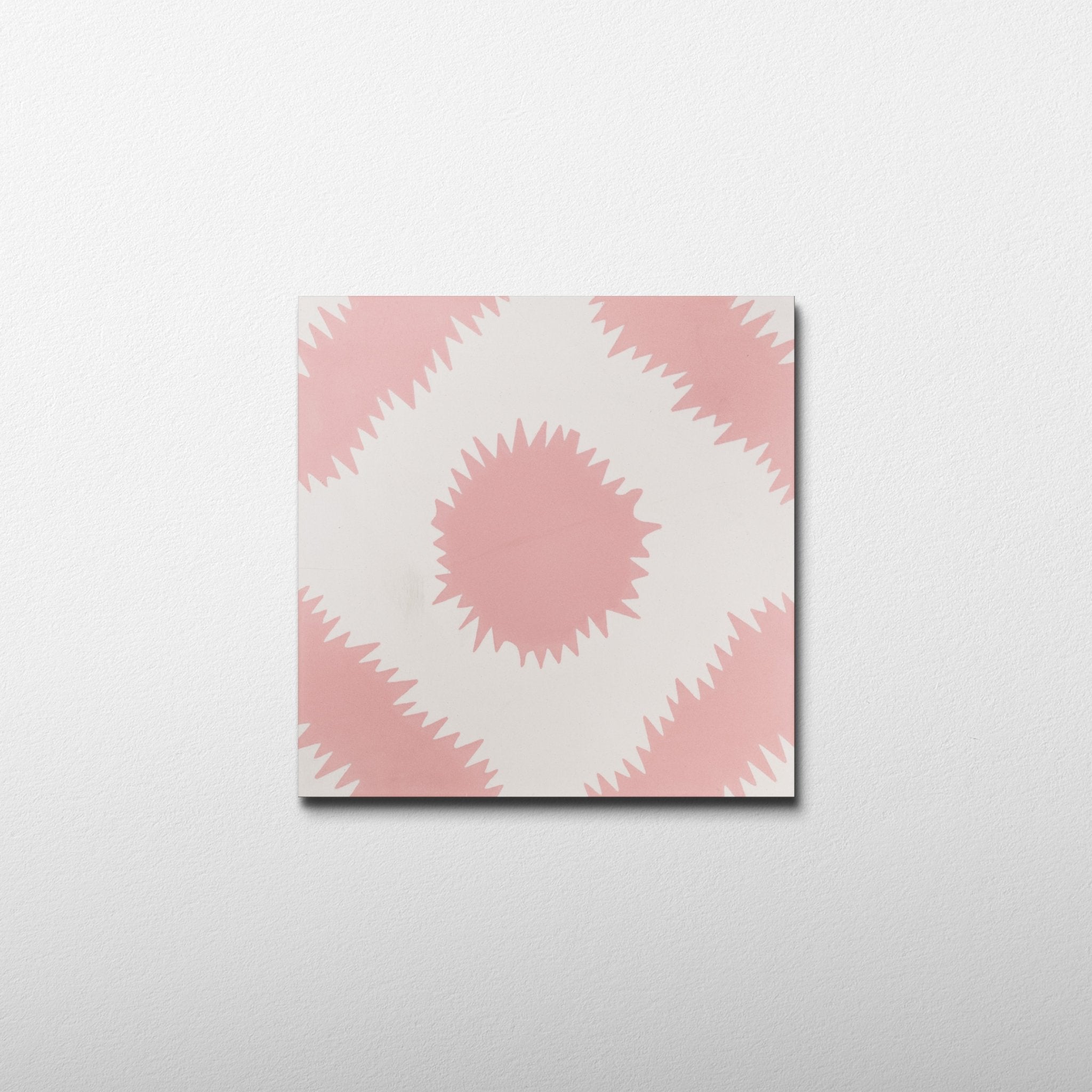 Electrified Pink 8x8 Cement Tile - Cemento Collection