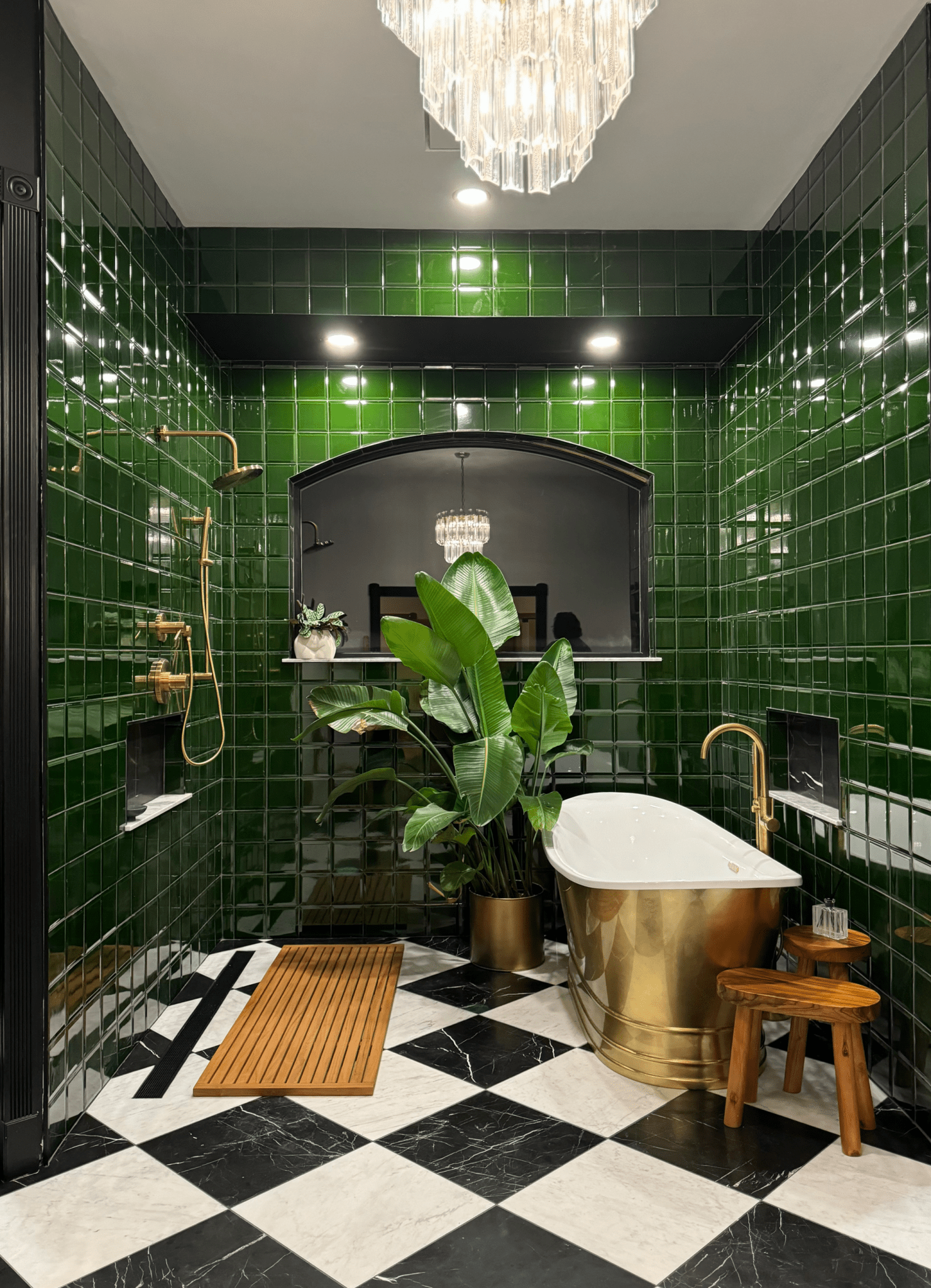 Emerald Green 6x6 Bevelled Tile - Cemento Collection